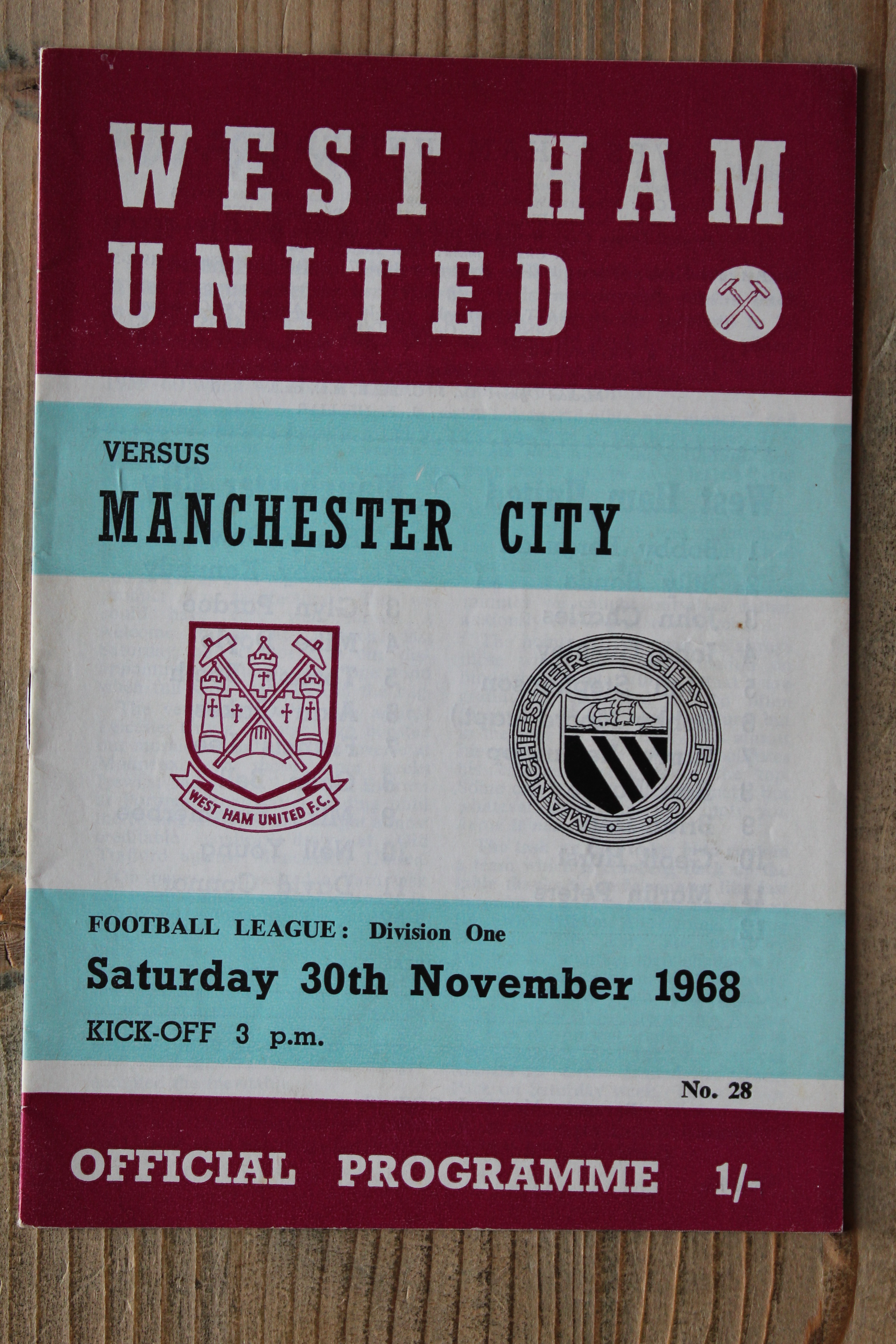 West Ham United FC v Manchester City FC