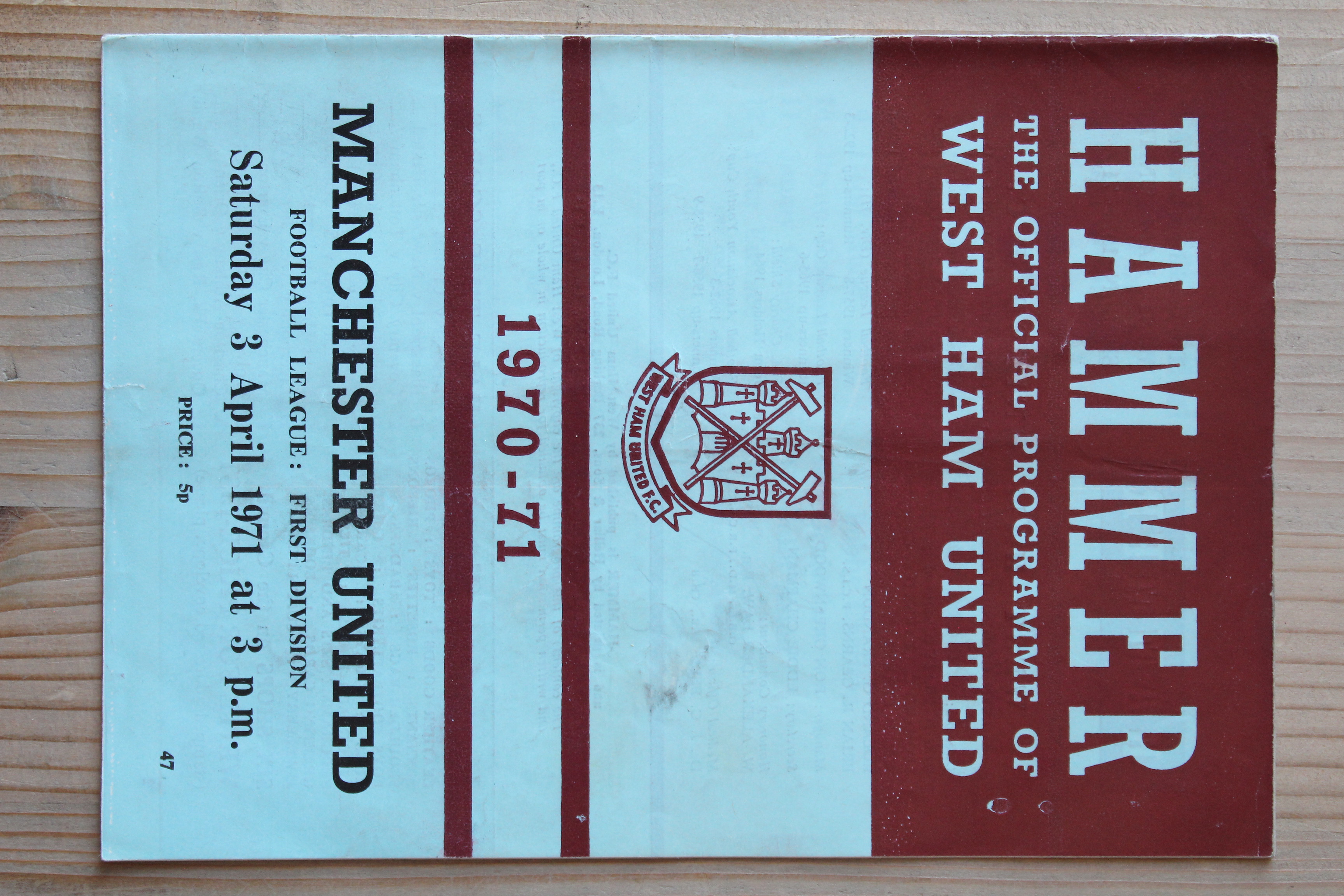 West Ham United FC v Manchester United FC