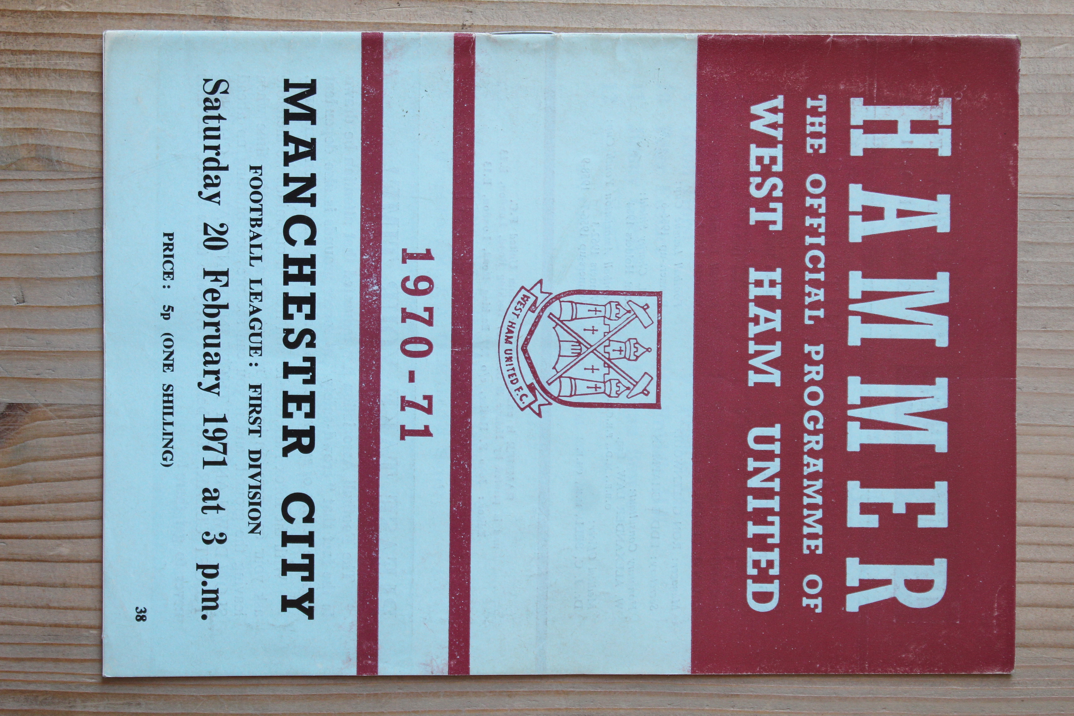 West Ham United FC v Manchester City FC