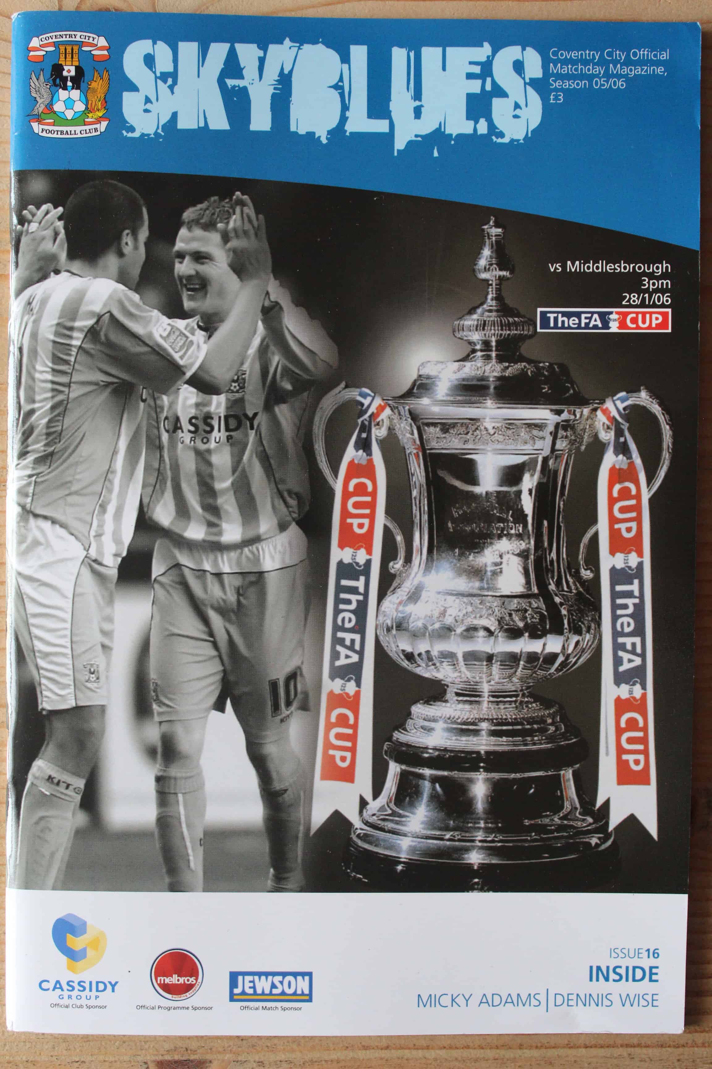 Coventry City FC v Middlesbrough FC
