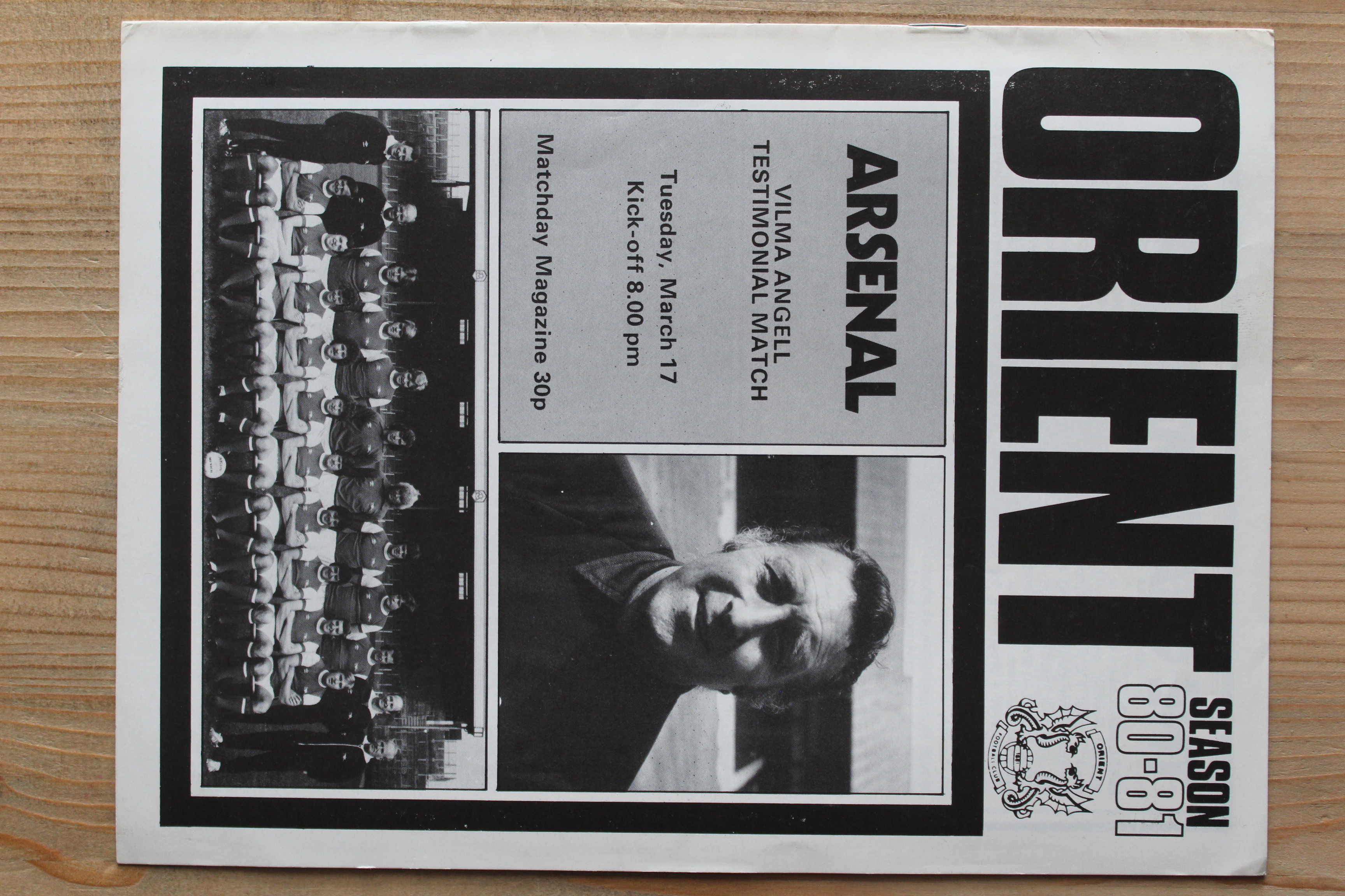 Orient v Arsenal FC
