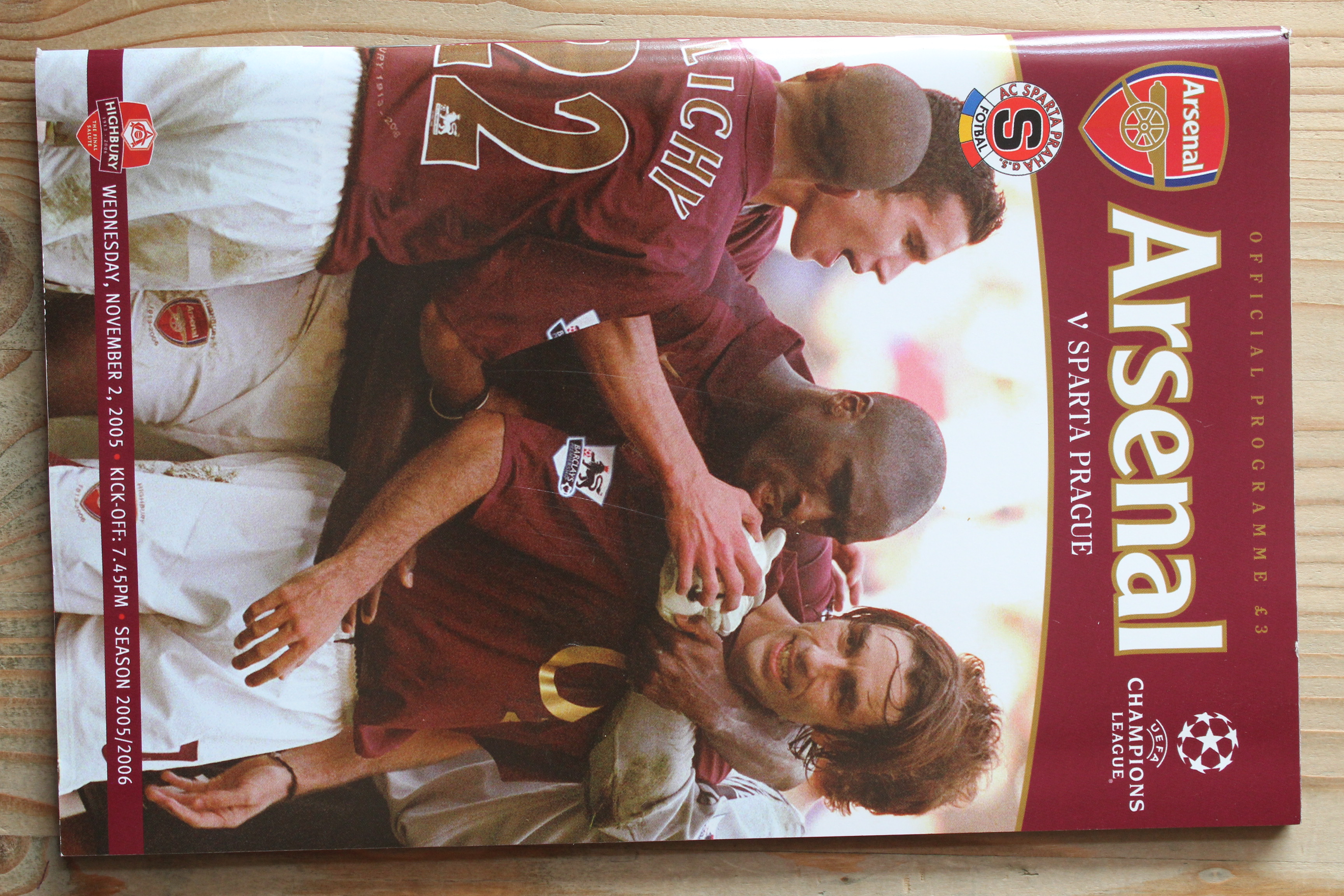 Arsenal FC v Sparta Prague