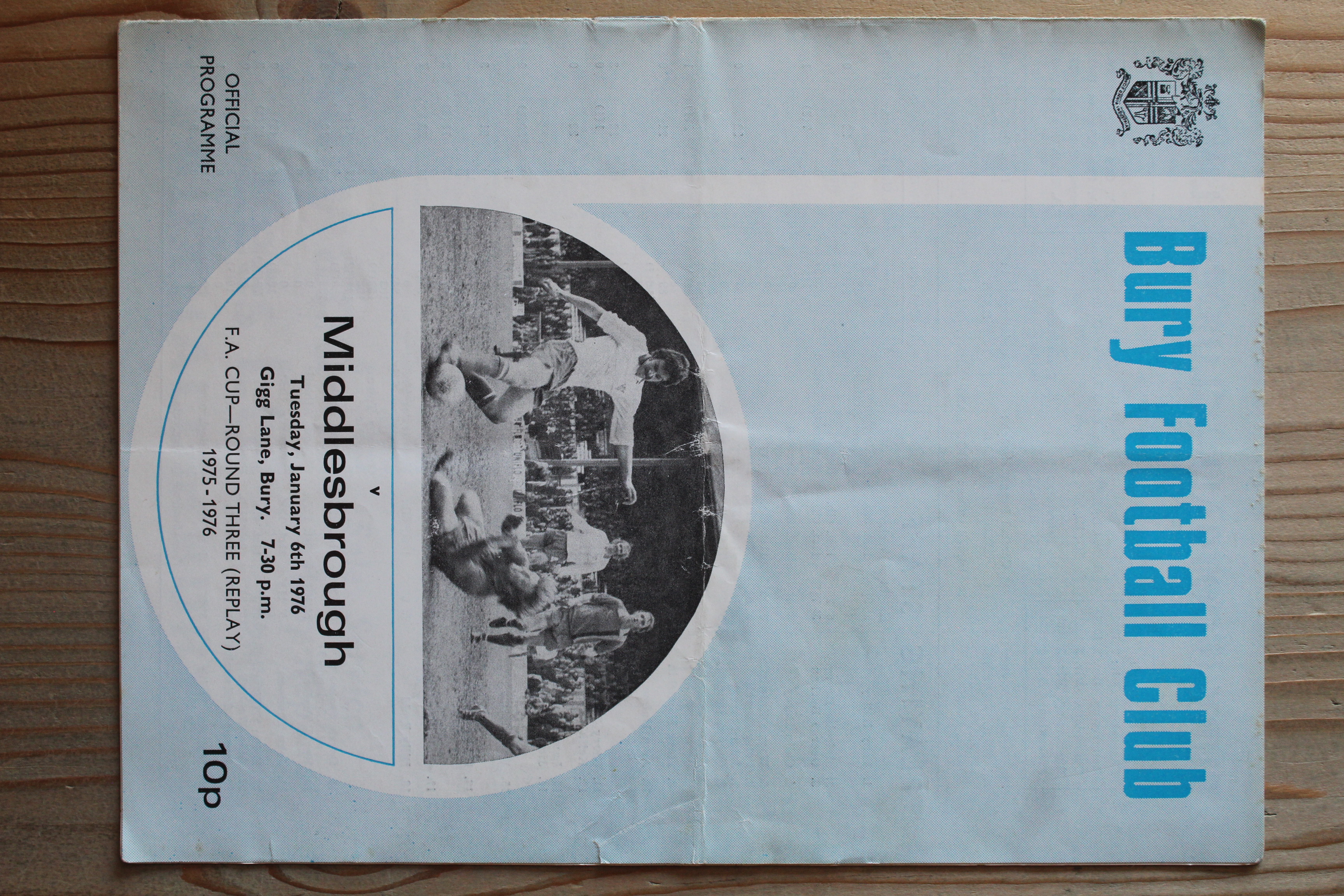 Bury FC v Middlesbrough FC
