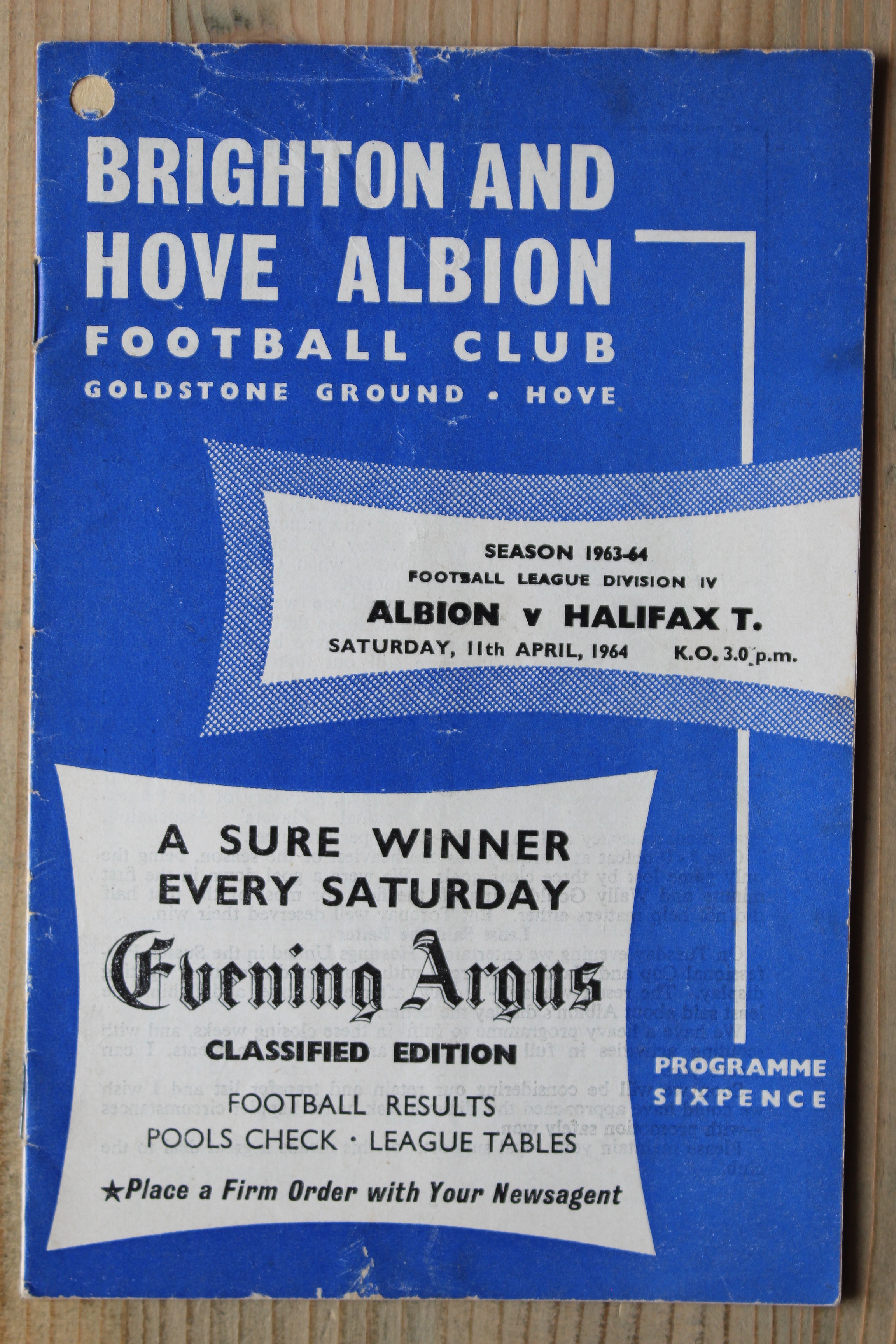 Brighton & Hove Albion FC v Halifax Town A.F.C
