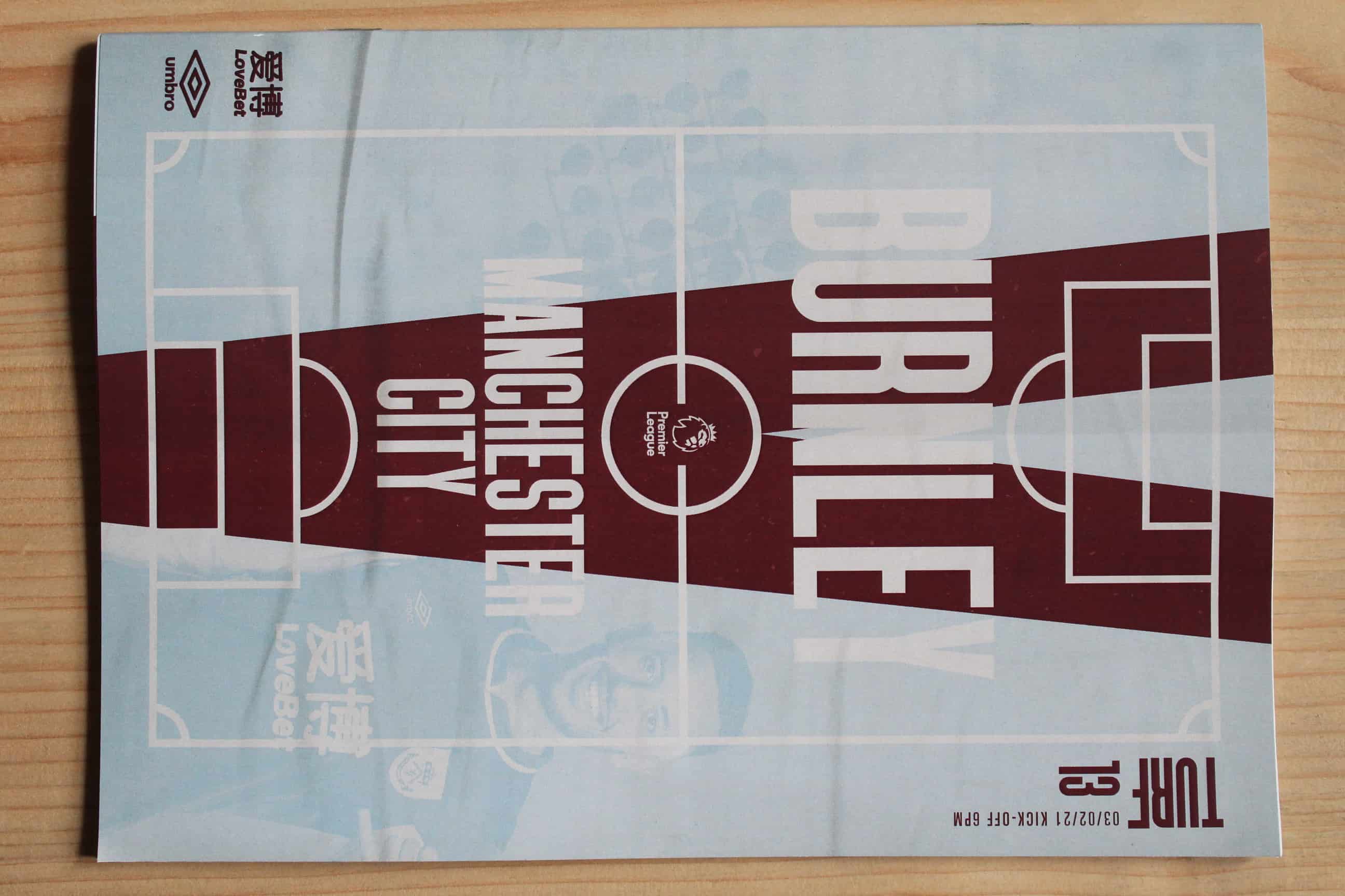 Burnley FC v Manchester City FC