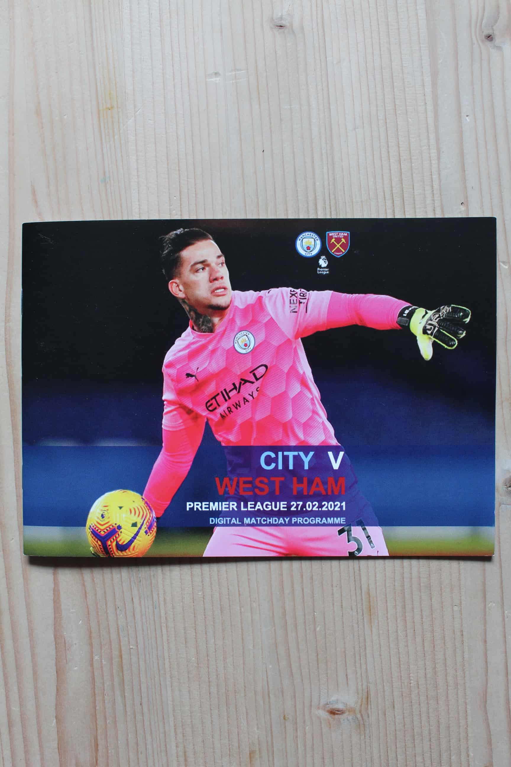 Manchester City FC v West Ham United FC