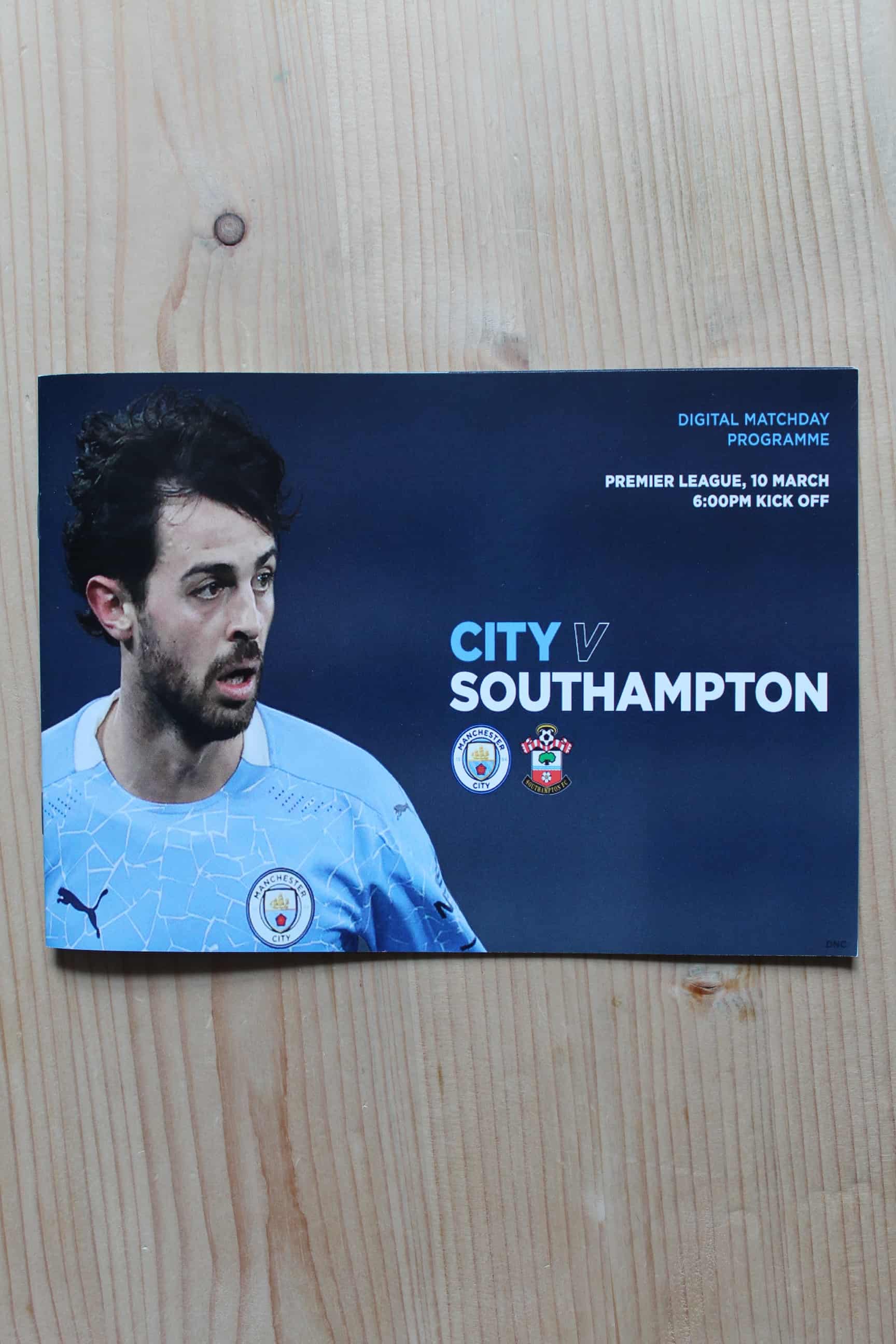 Manchester City FC v Southampton FC