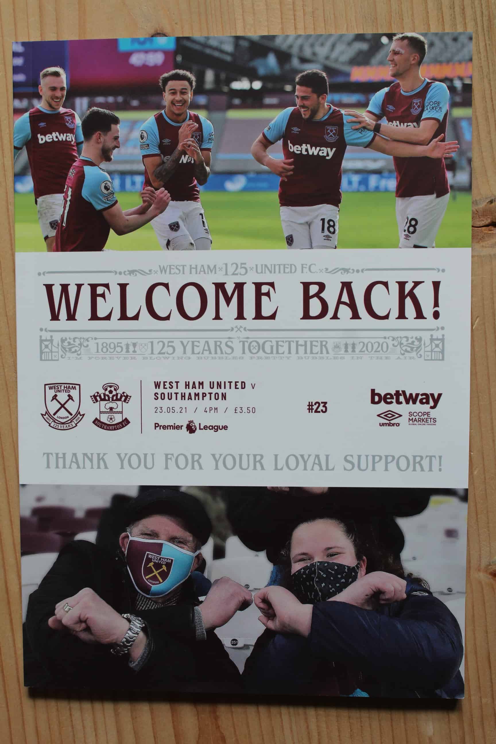 West Ham United FC v Southampton FC