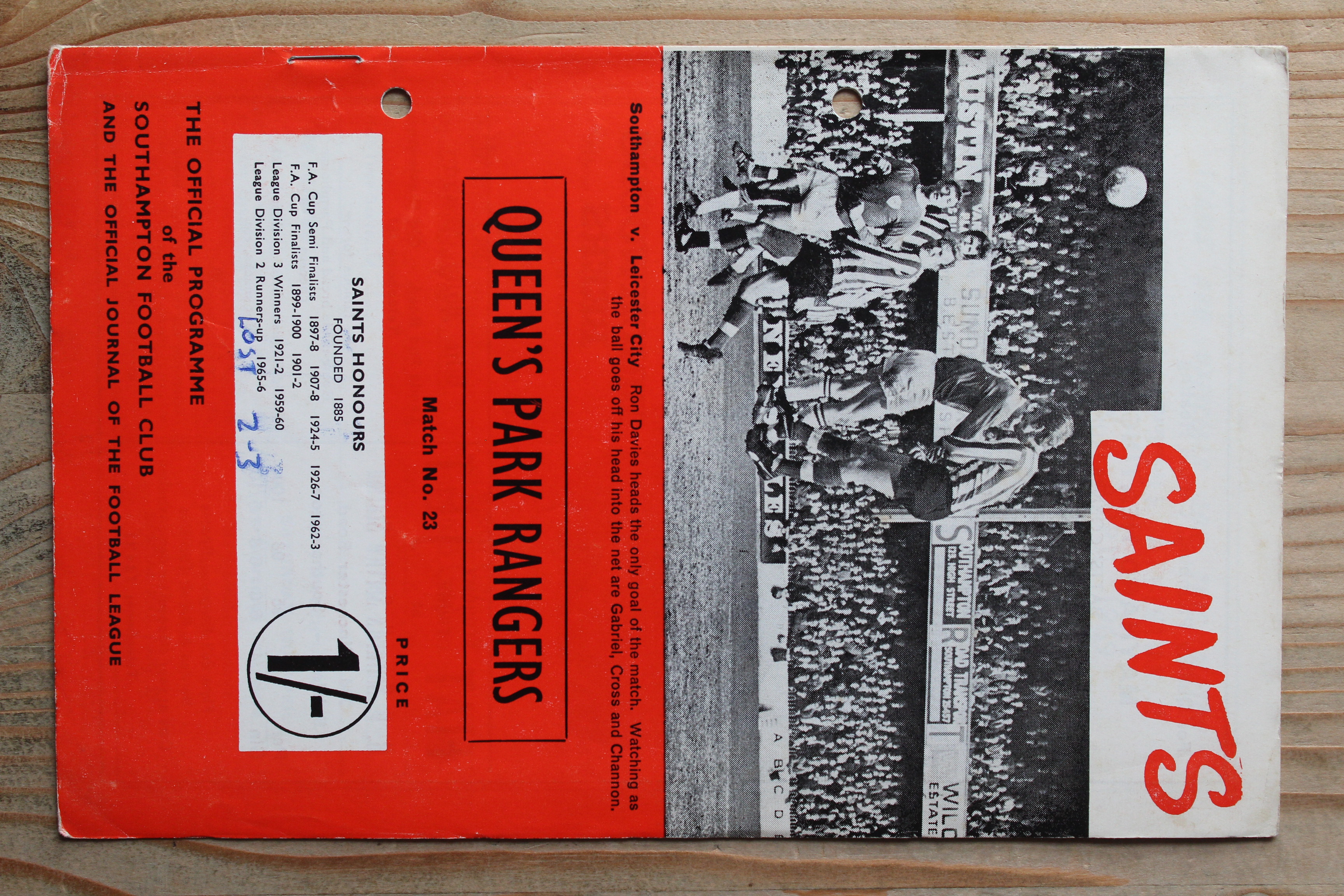 Southampton FC v Queens Park Rangers FC