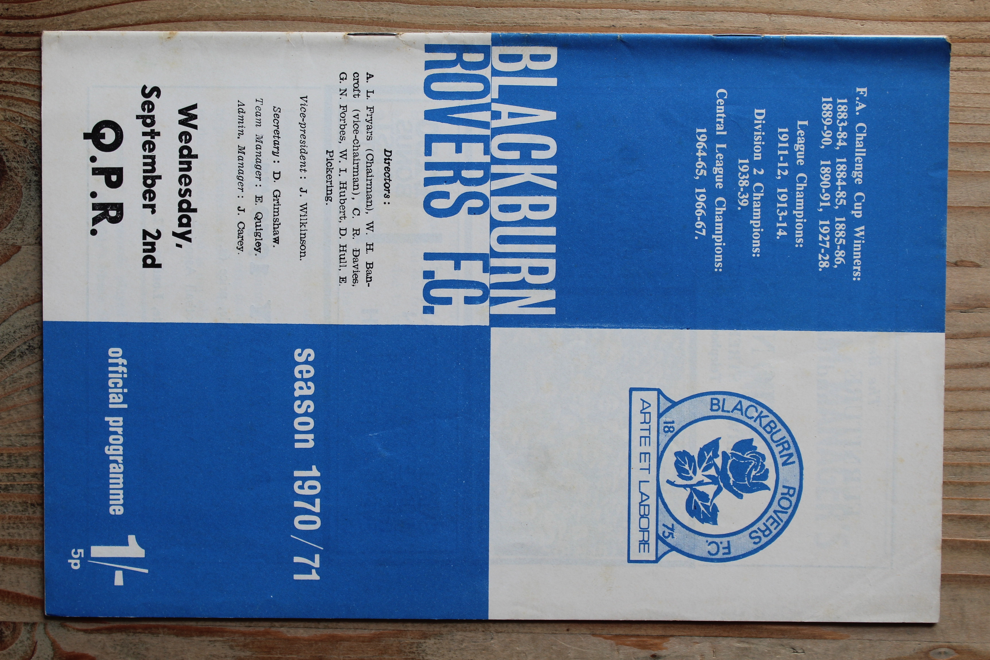 Blackburn Rovers FC v Queens Park Rangers FC