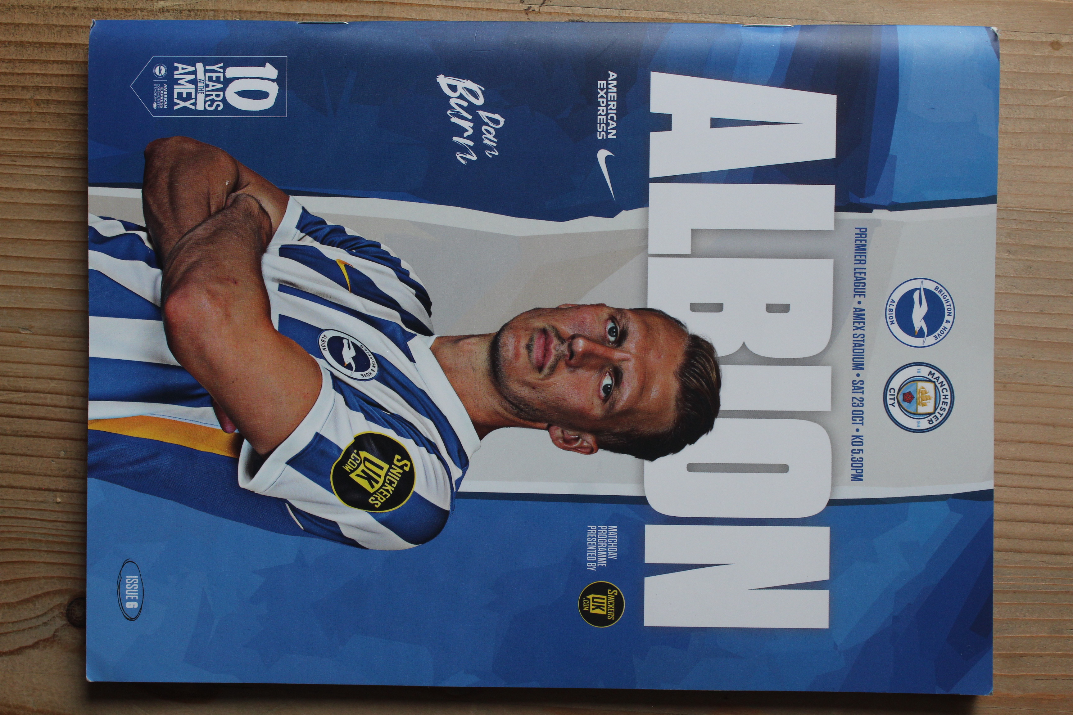 Brighton & Hove Albion FC v Manchester City FC