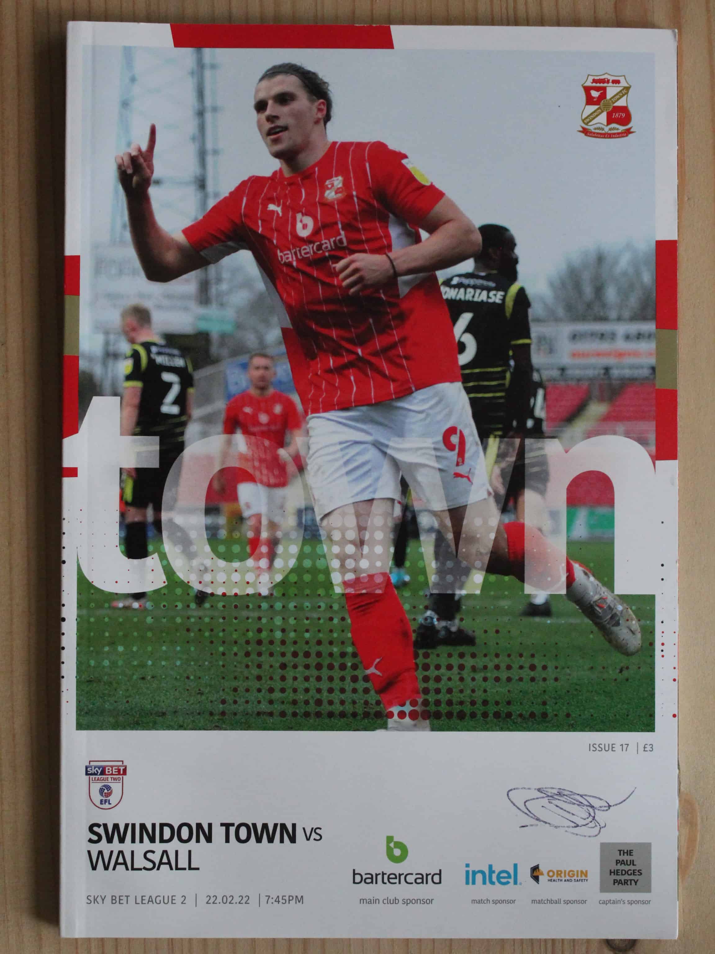 Swindon Town FC v Walsall FC