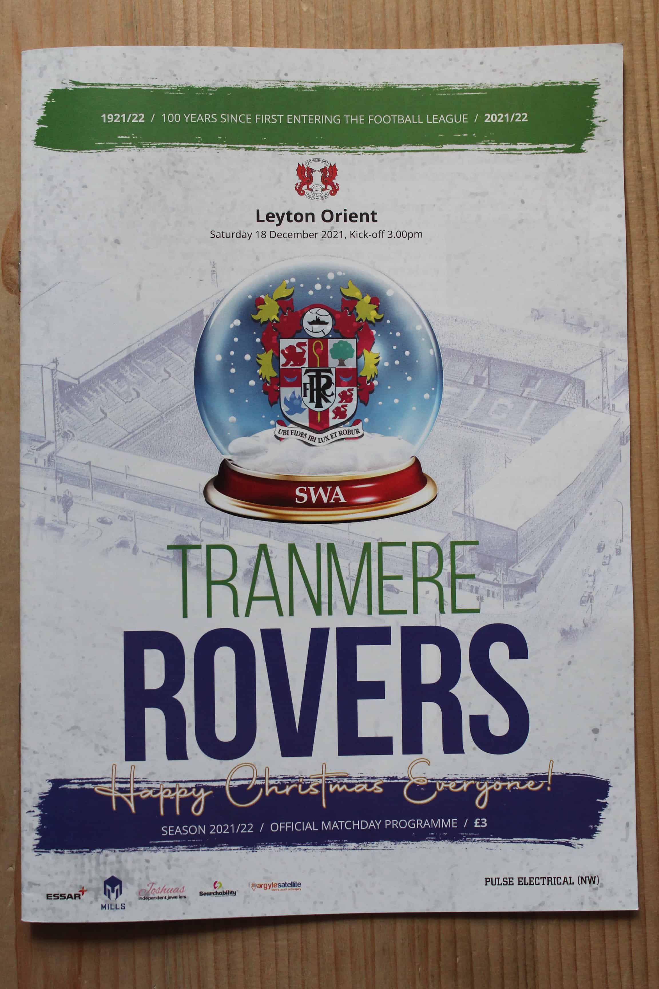 Tranmere Rovers FC v Leyton Orient FC