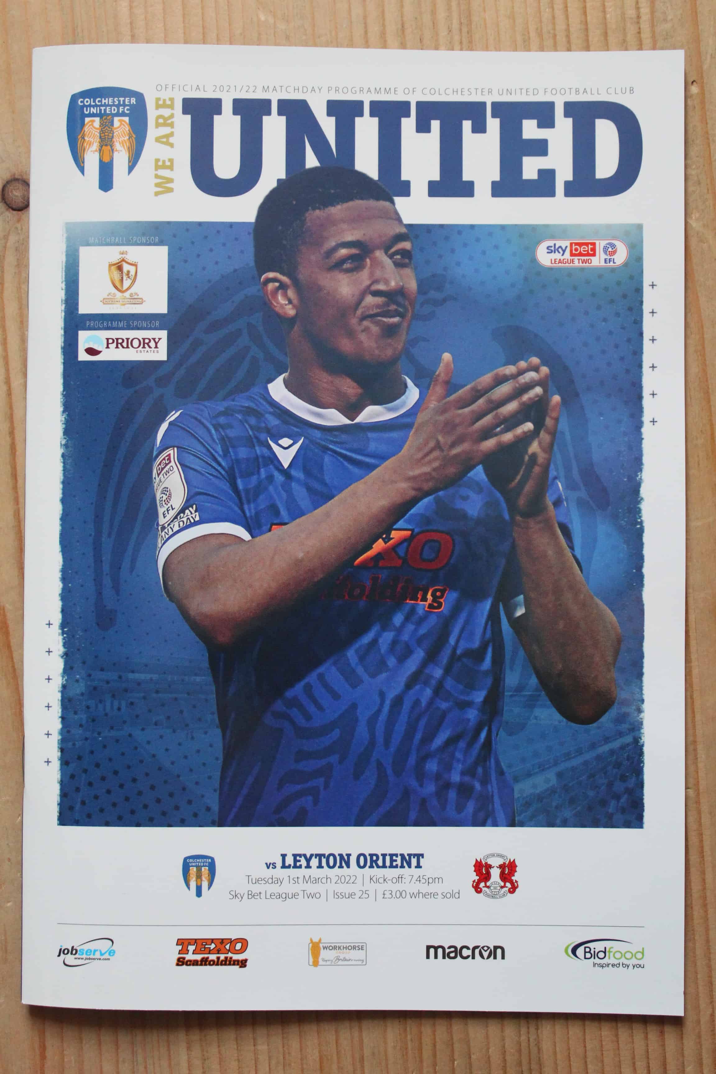 Colchester United FC v Leyton Orient FC