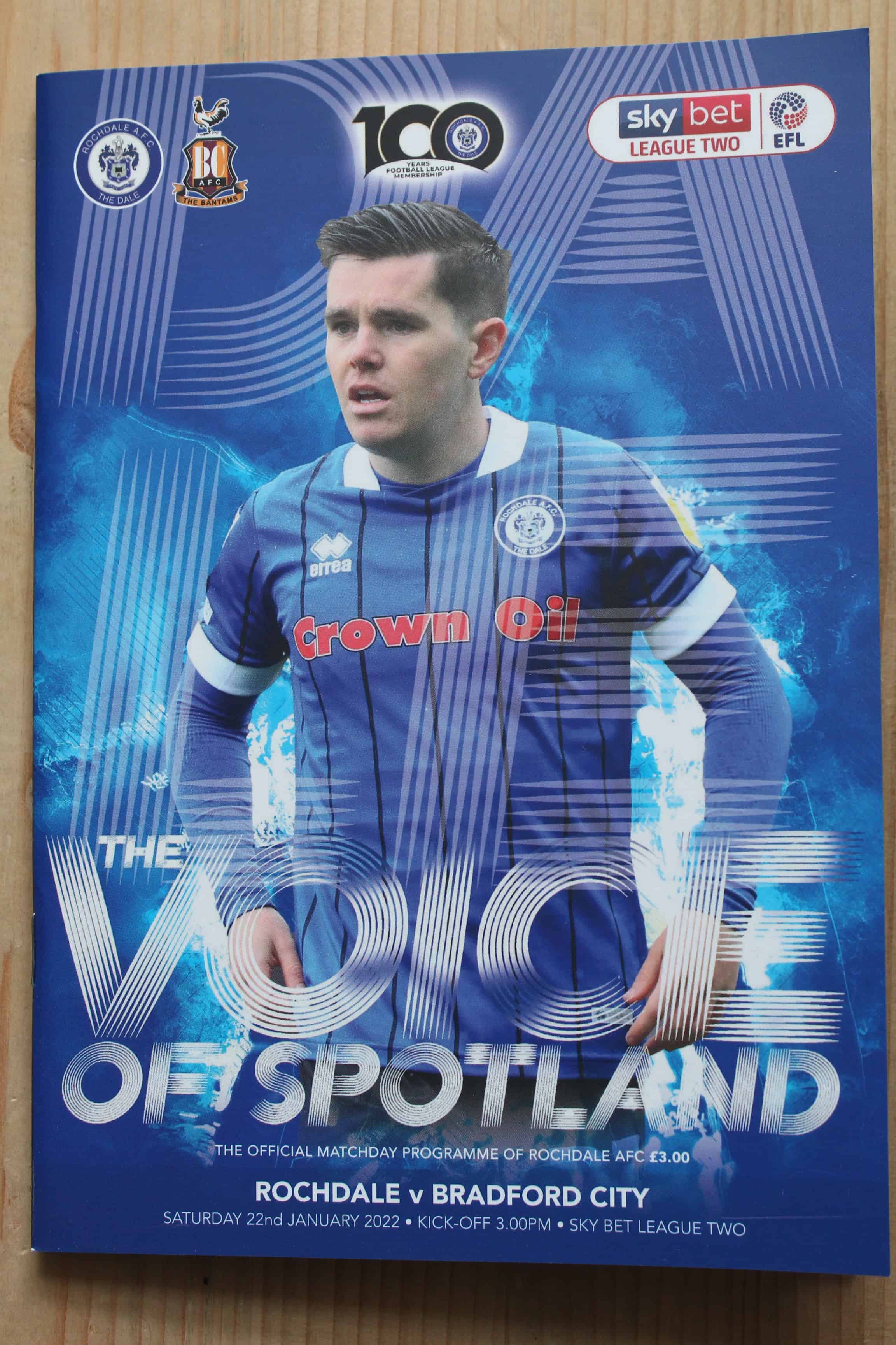 Rochdale FC v Bradford City FC