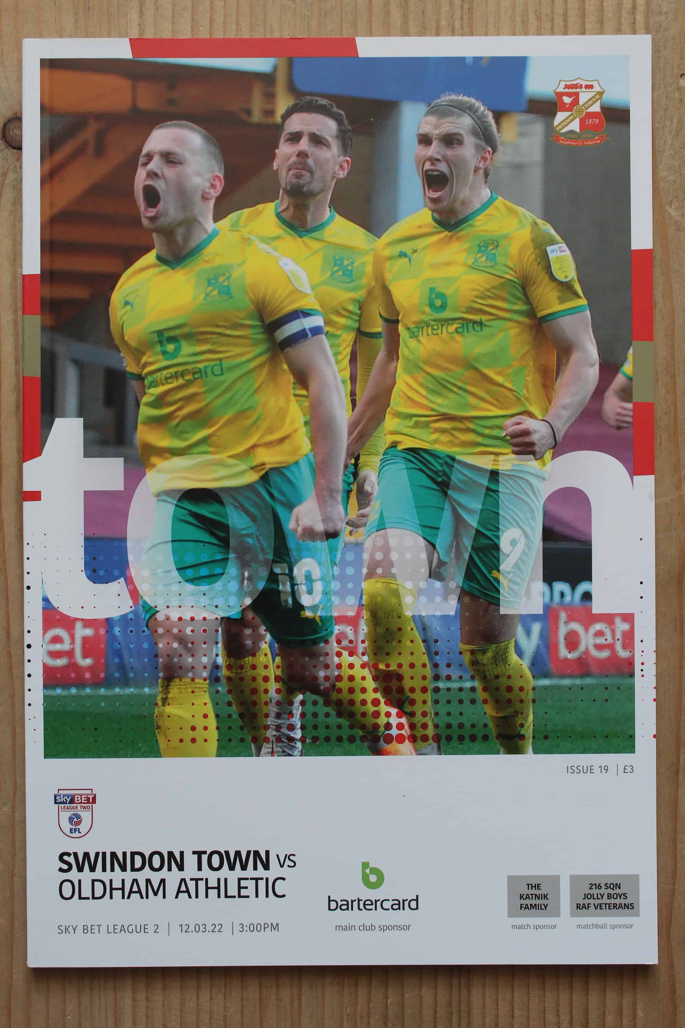 Swindon Town FC v Oldham Athletic FC