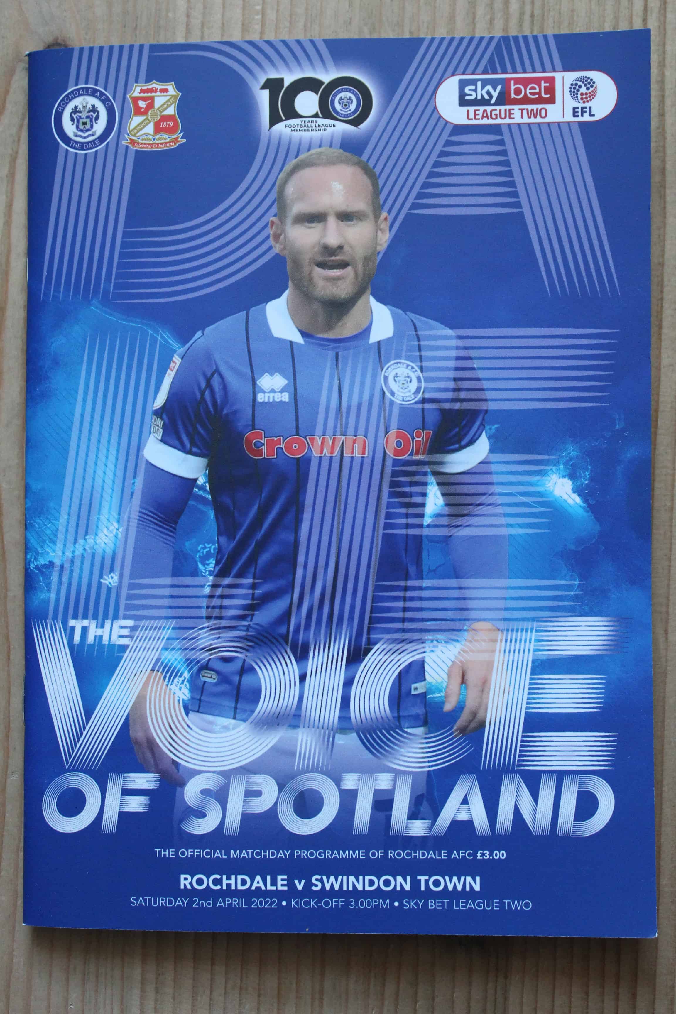 Rochdale FC v Swindon Town FC