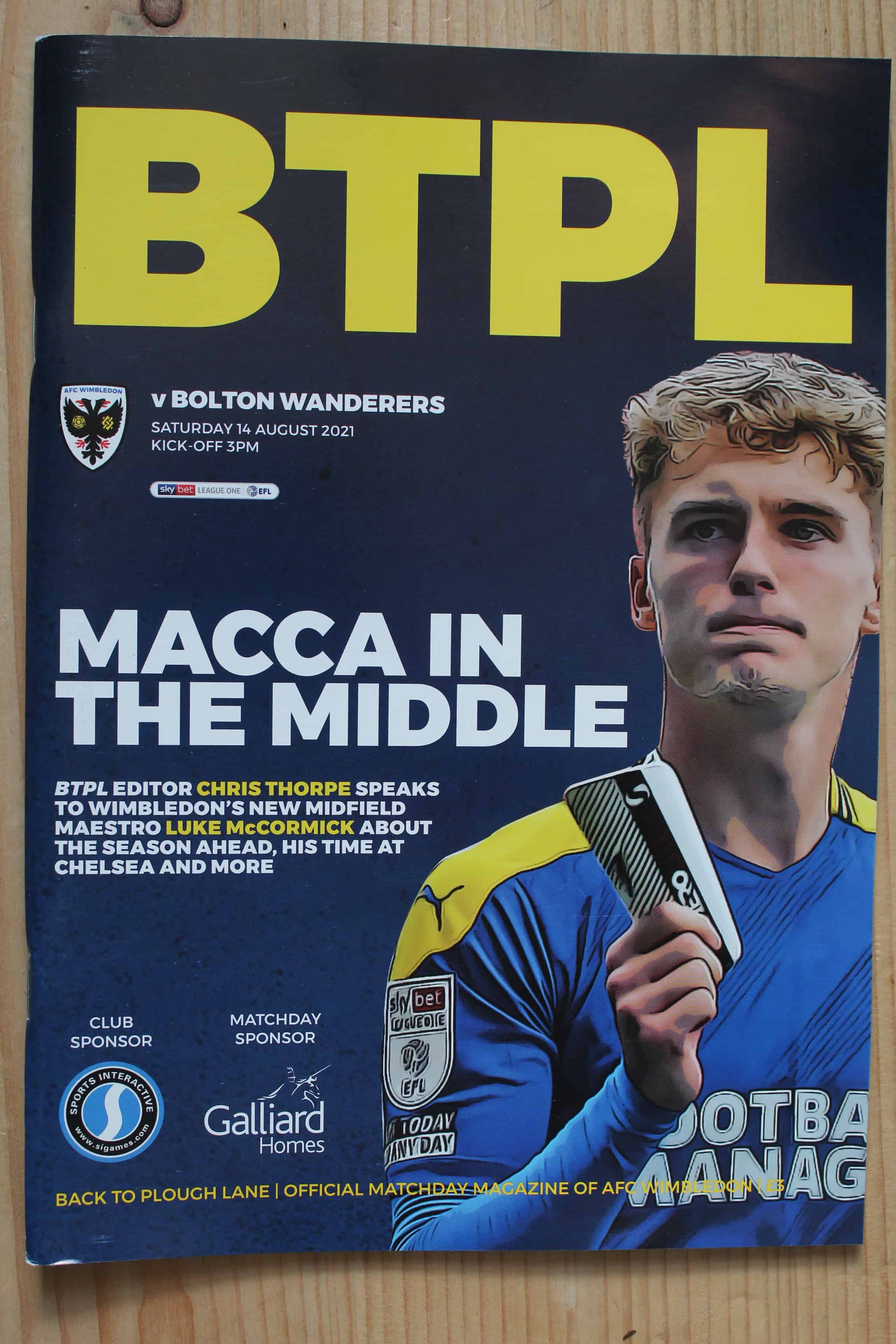 AFC Wimbledon FC v Bolton Wanderers FC