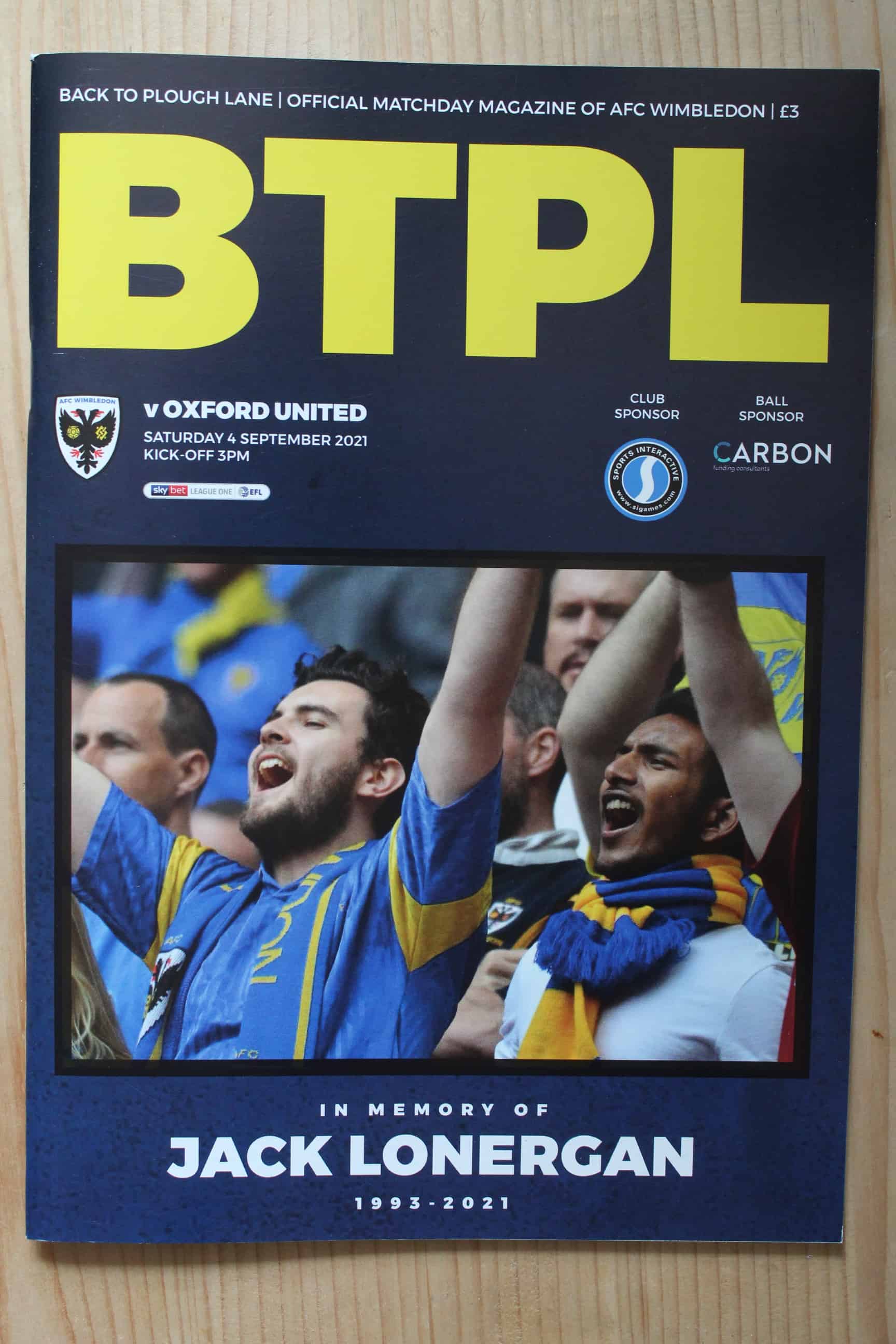 AFC Wimbledon FC v Oxford United FC