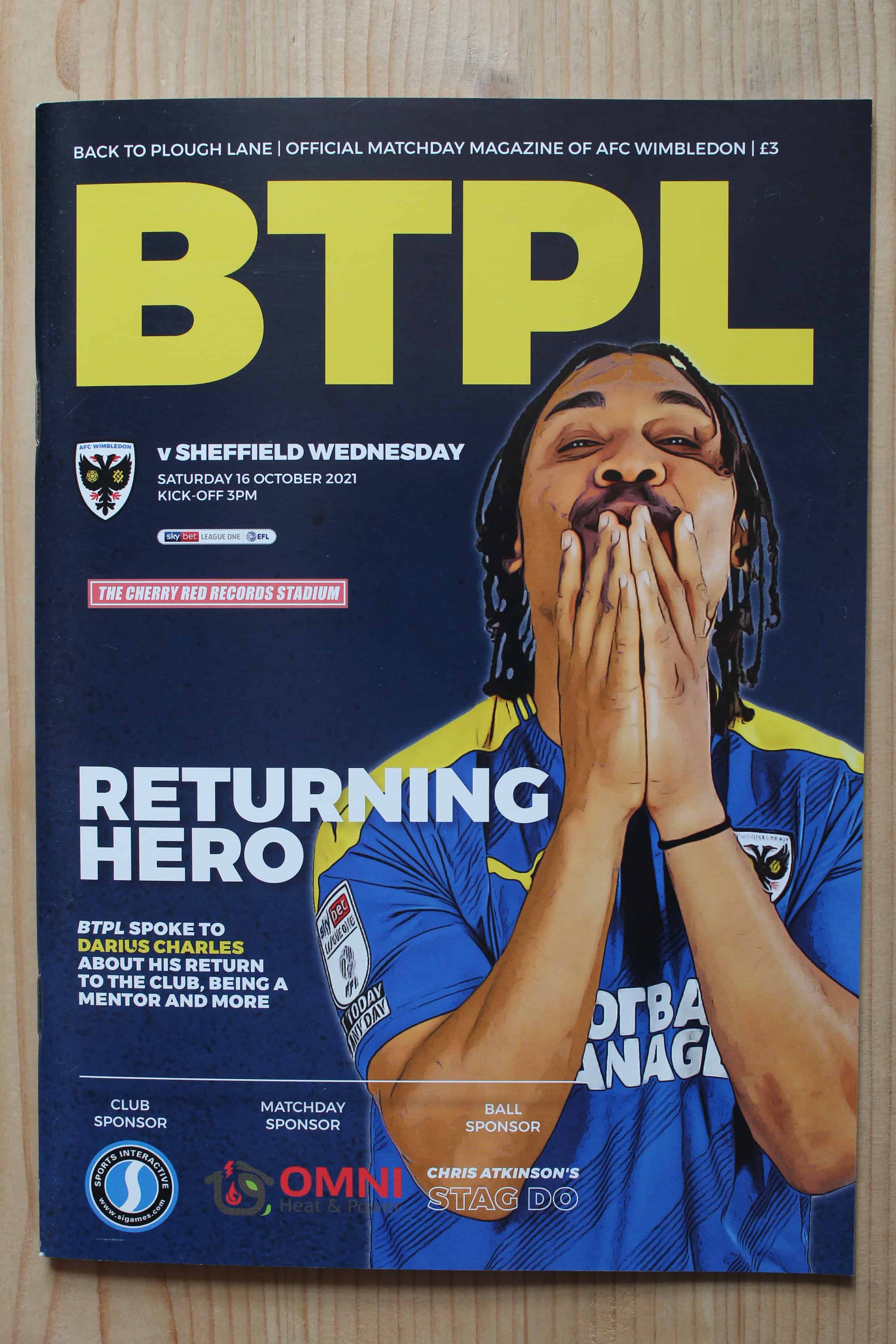AFC Wimbledon FC v Sheffield Wednesday FC 