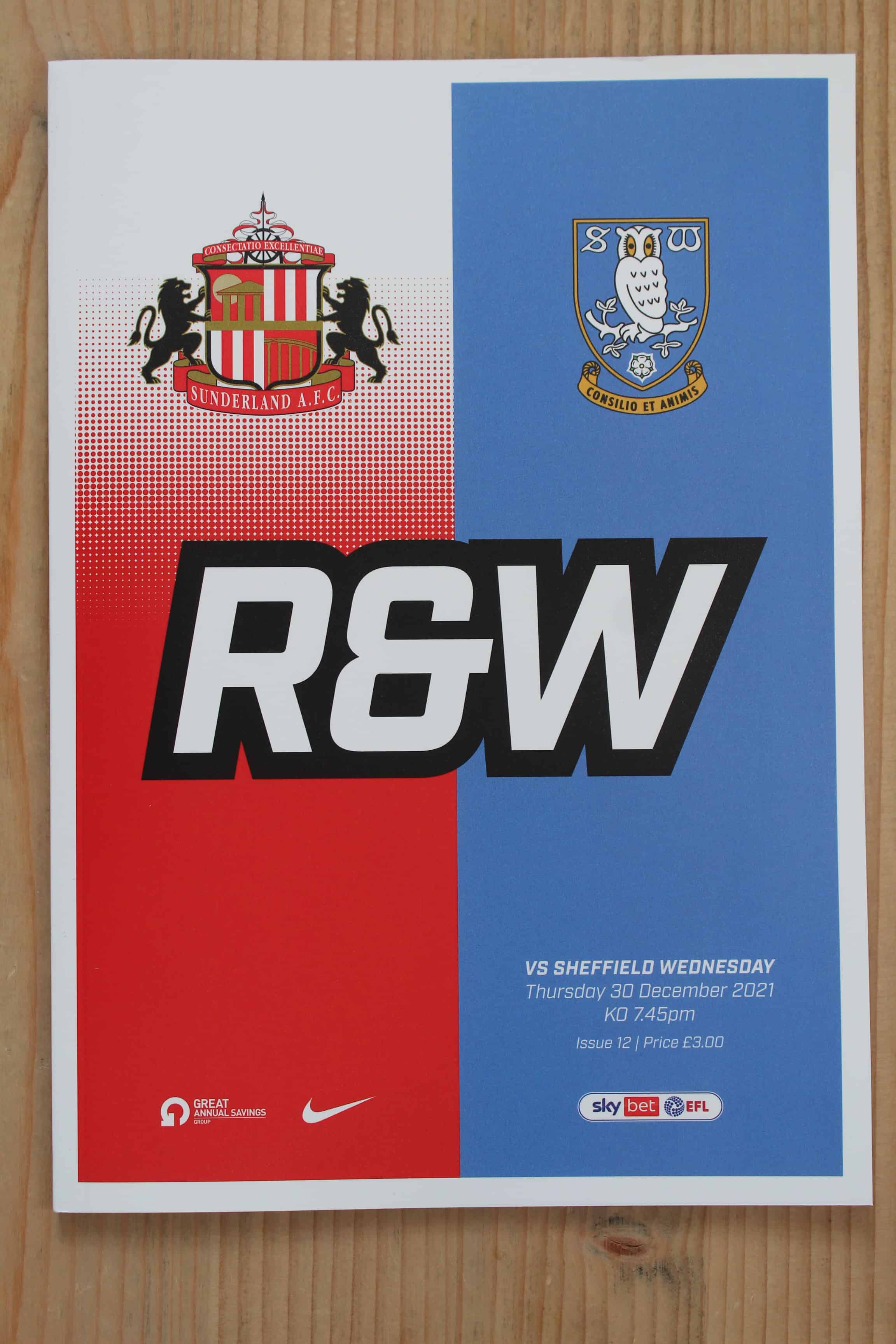 Sunderland FC v Sheffield Wednesday FC 