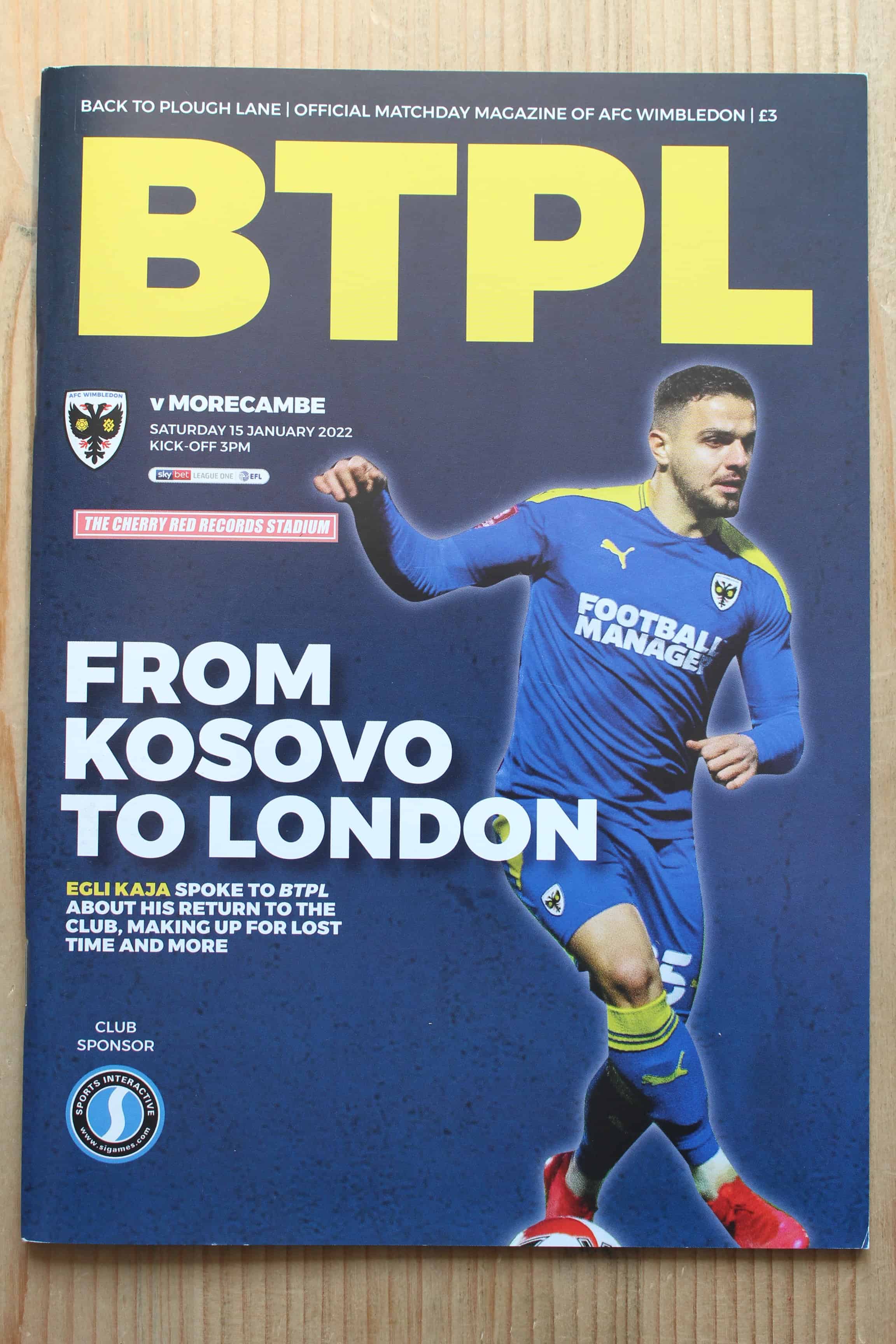 AFC Wimbledon FC v Morecambe FC