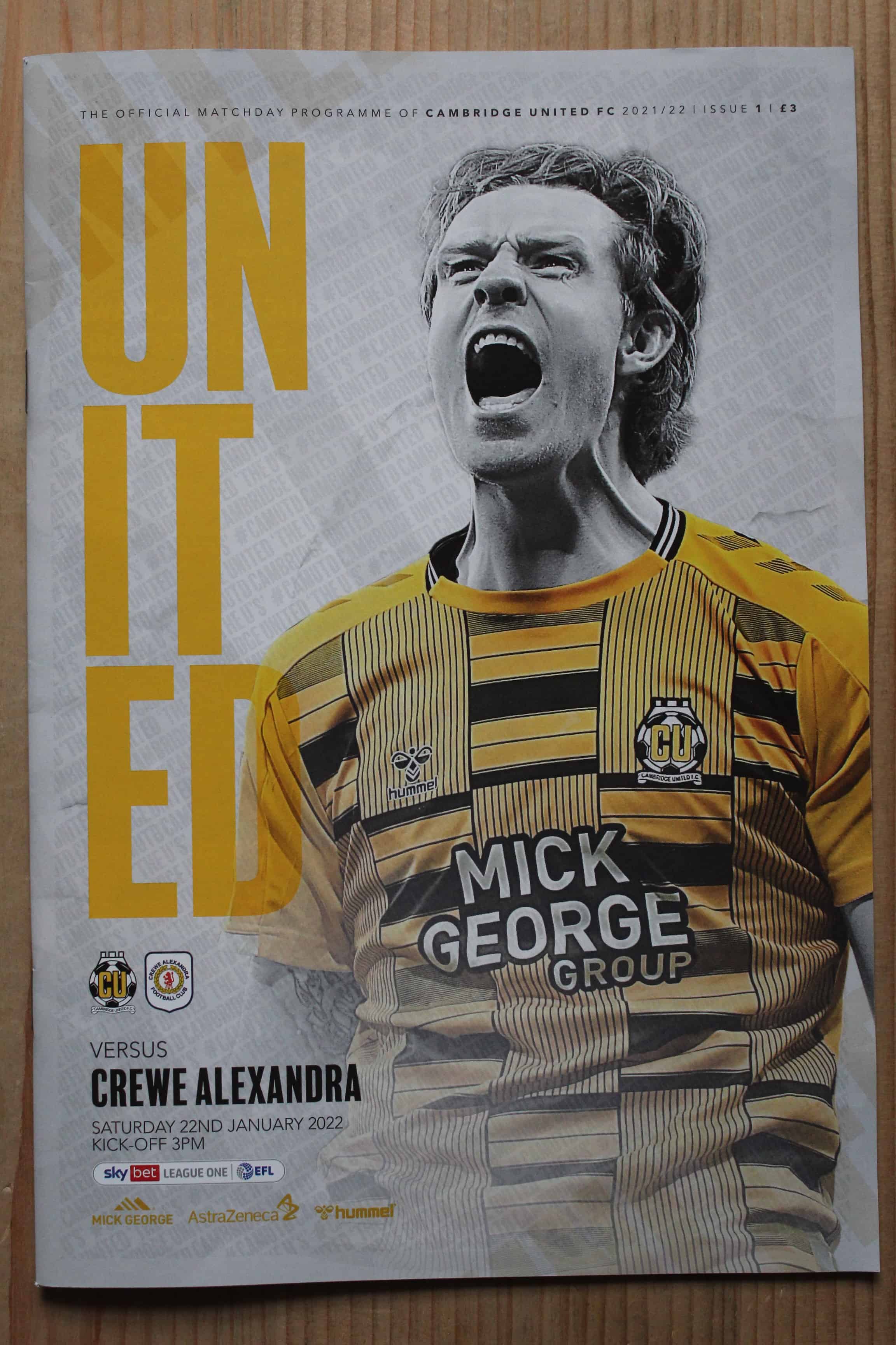 Cambridge United FC v Crewe Alexandra FC