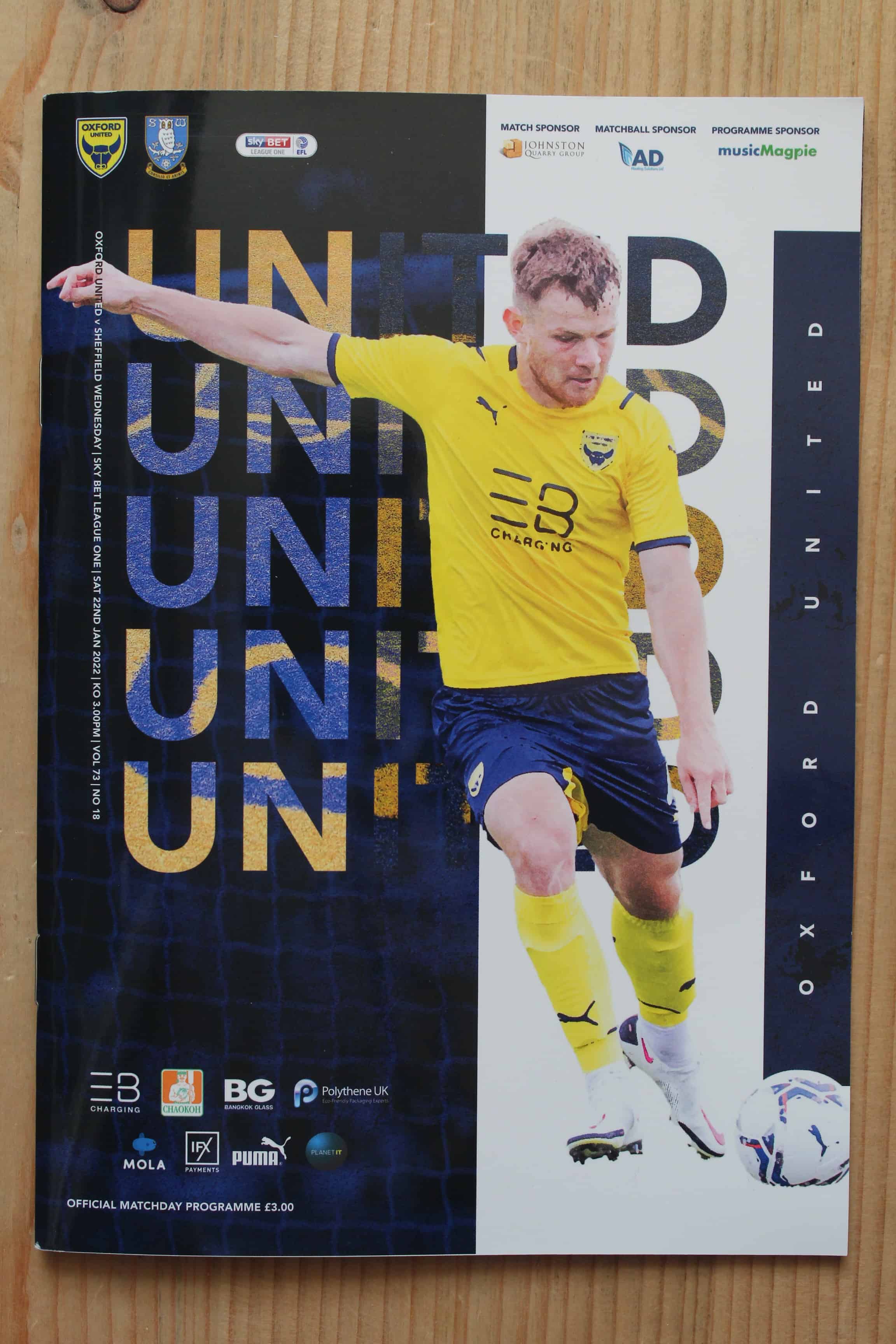 Oxford United FC v Sheffield Wednesday FC 