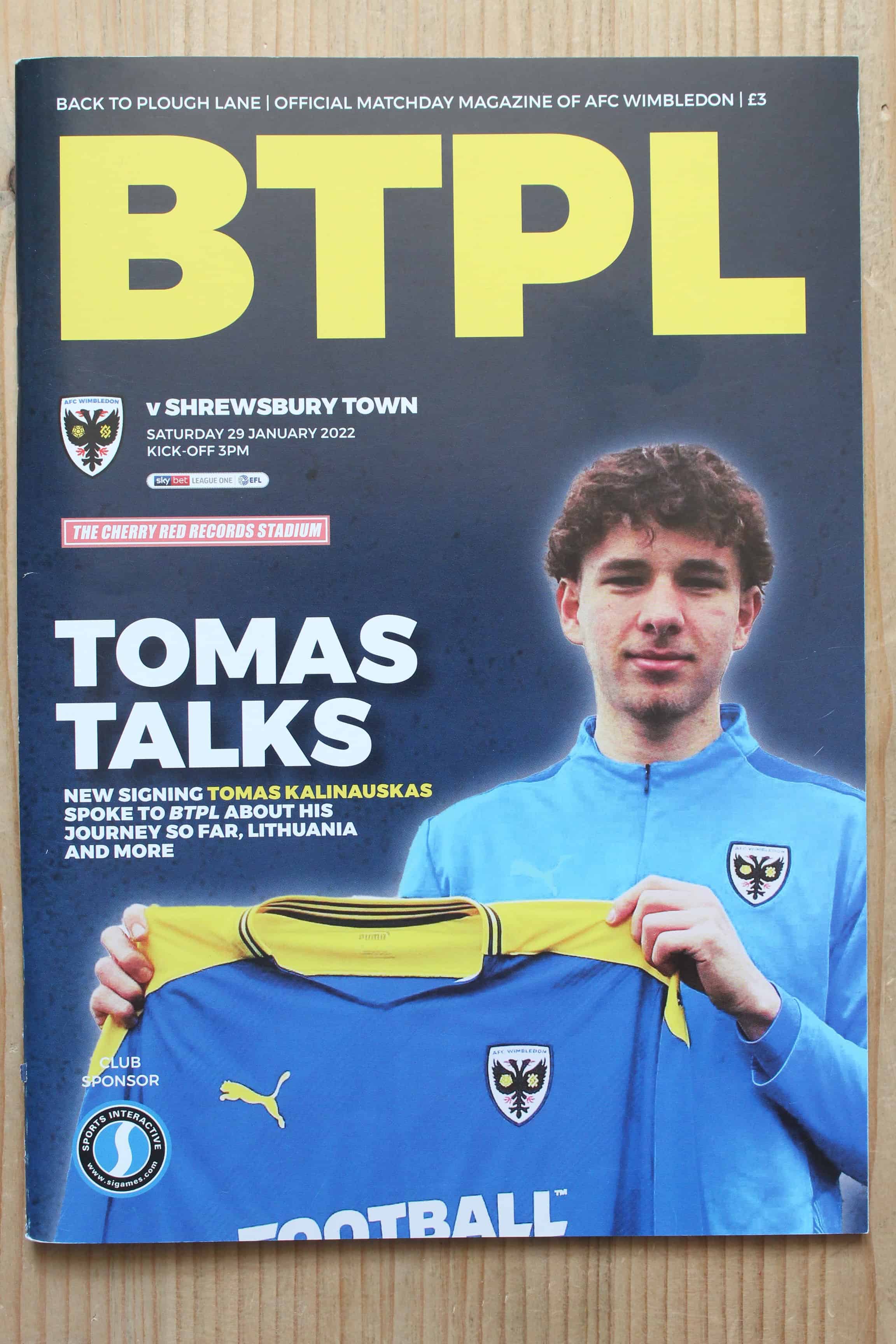 AFC Wimbledon FC v Shrewsbury Town FC
