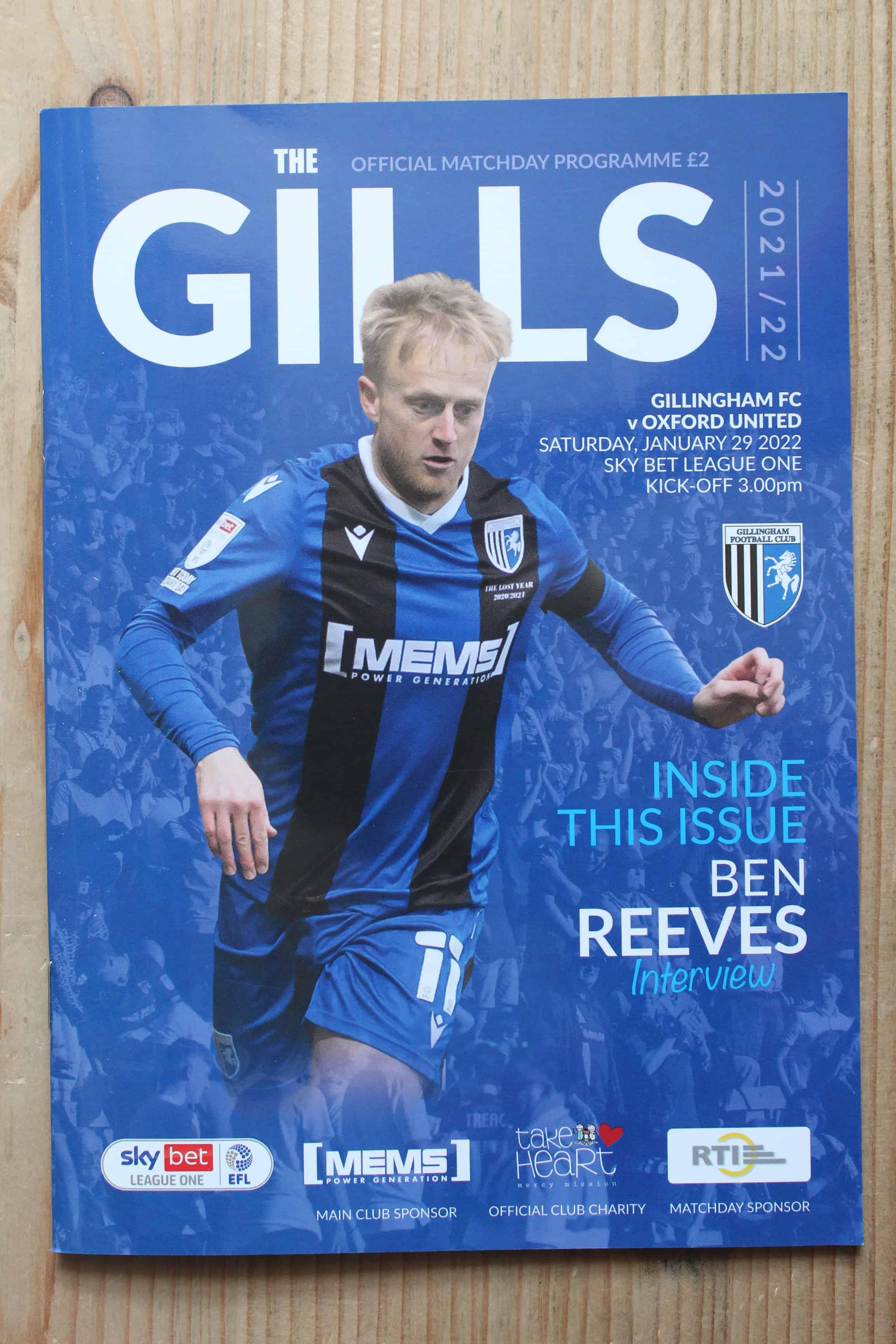 Gillingham FC v Oxford United FC