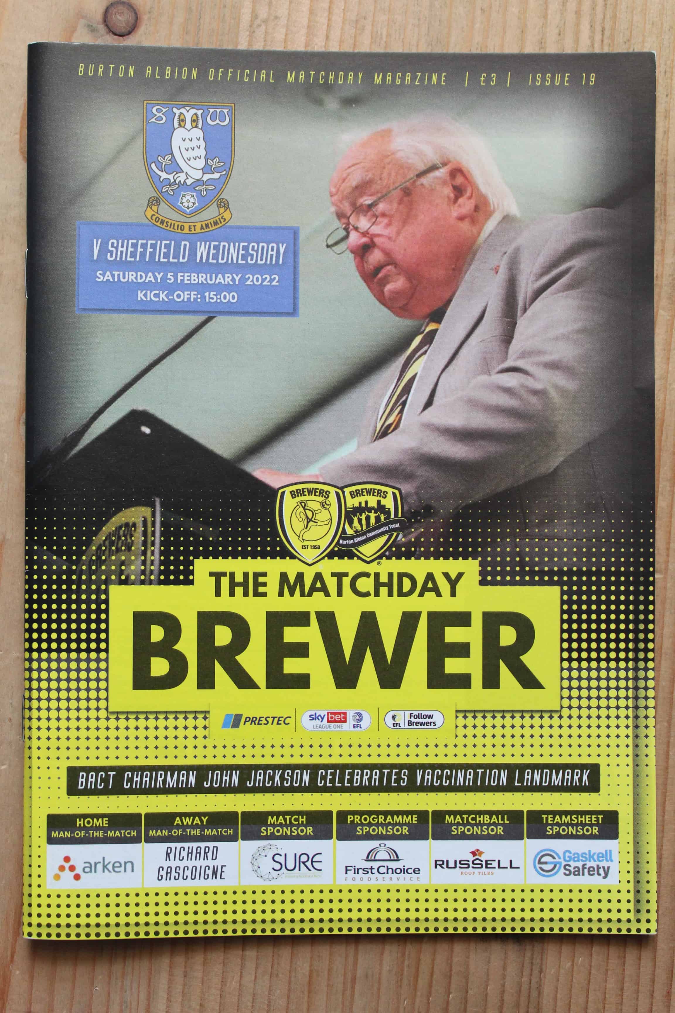 Burton Albion FC v Sheffield Wednesday FC 