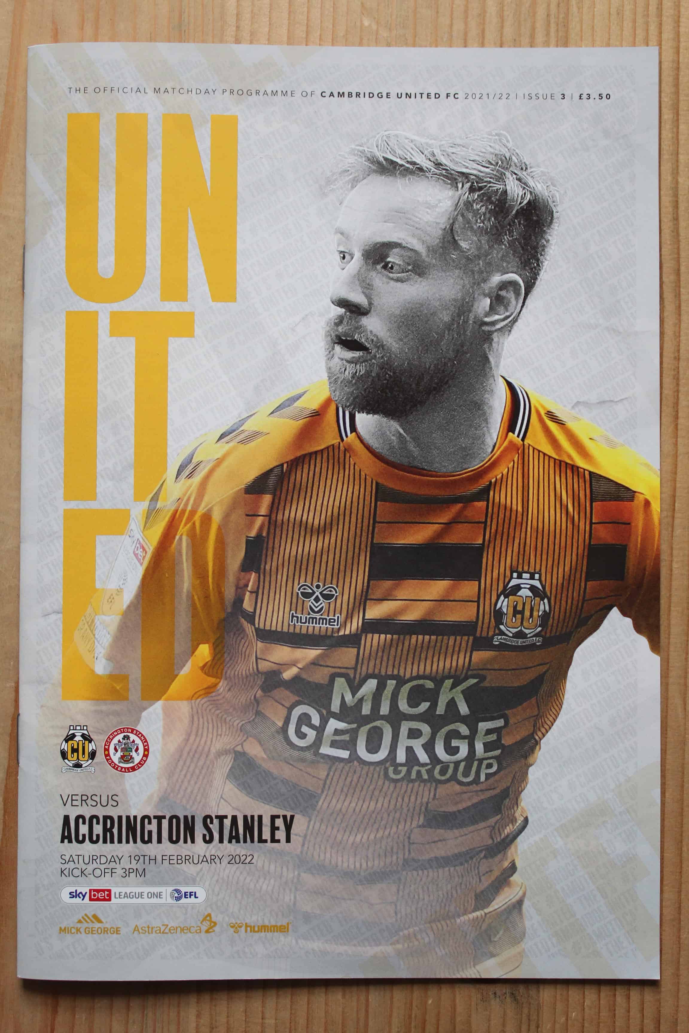 Cambridge United FC v Accrington Stanley FC