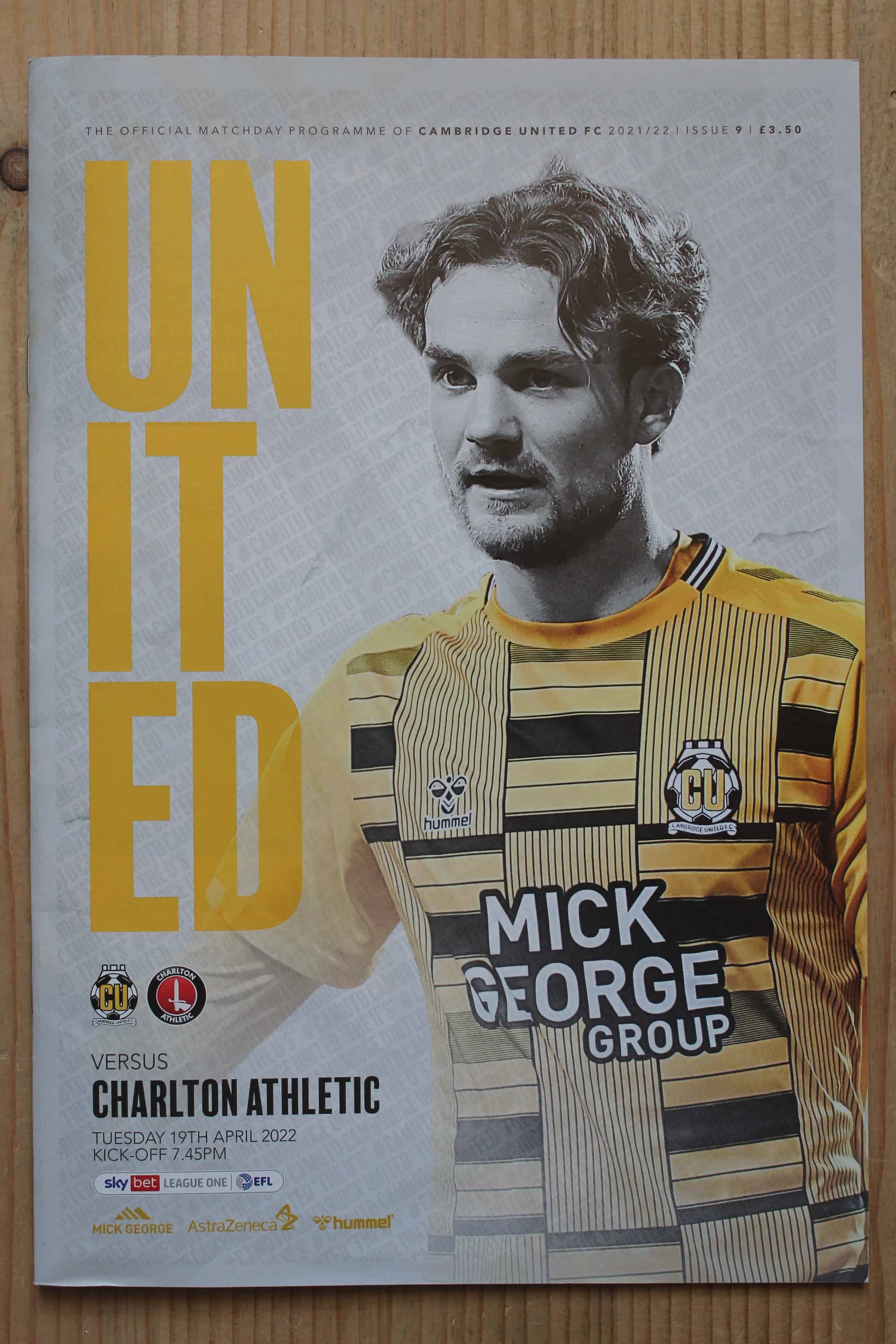 Cambridge United FC v Charlton Athletic FC