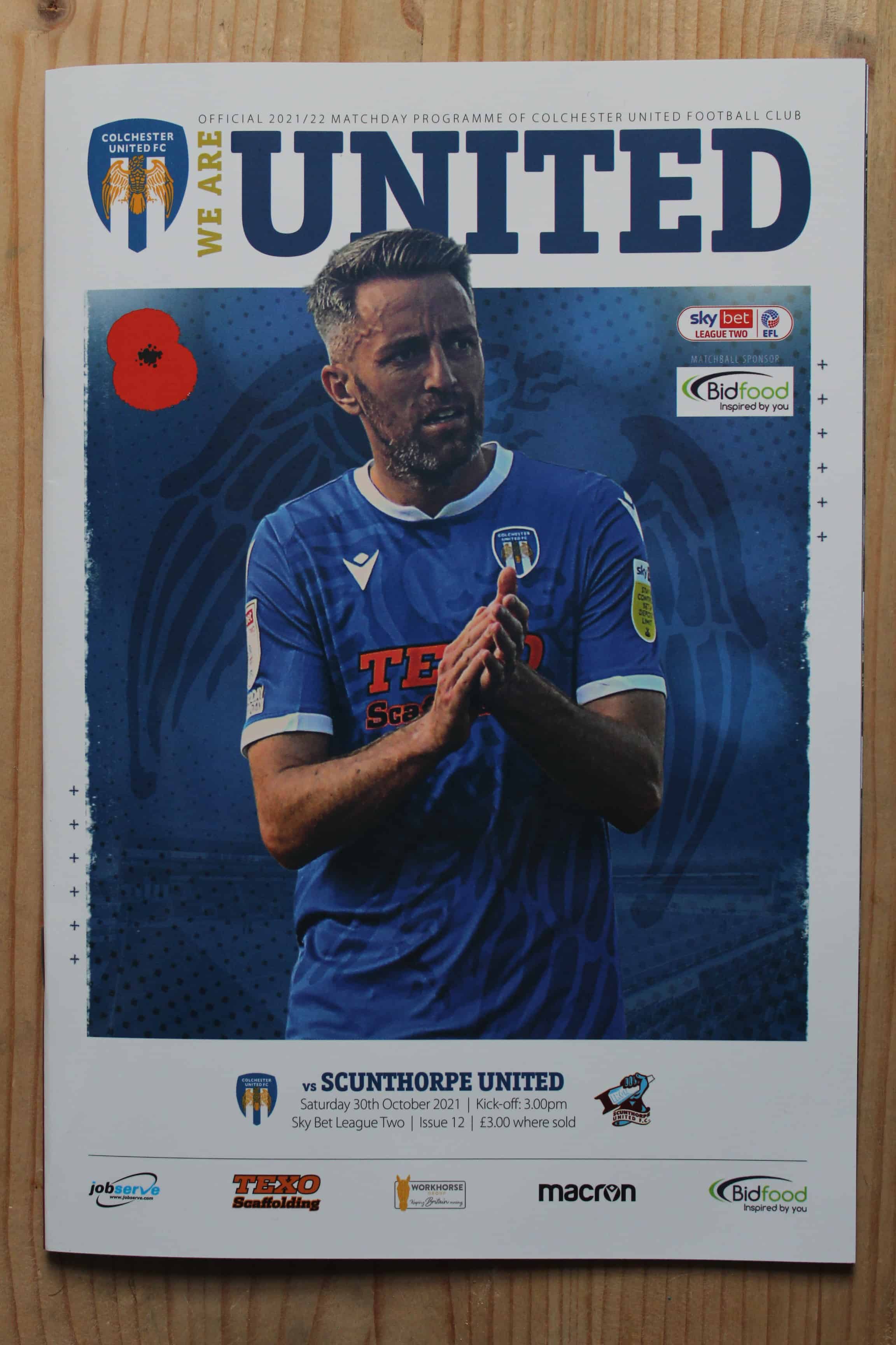 Colchester United FC v Scunthorpe United FC