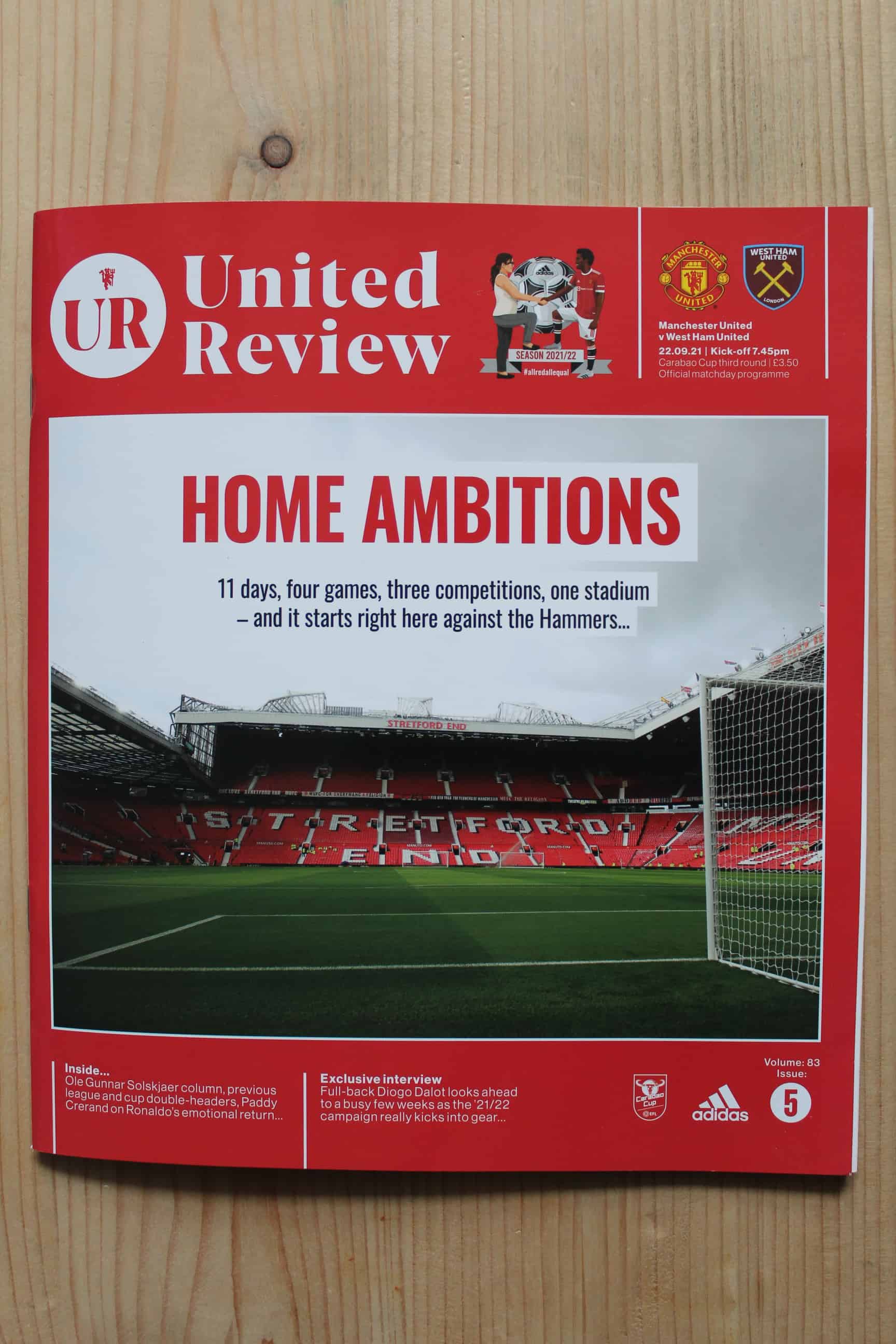 Manchester United FC v West Ham United FC