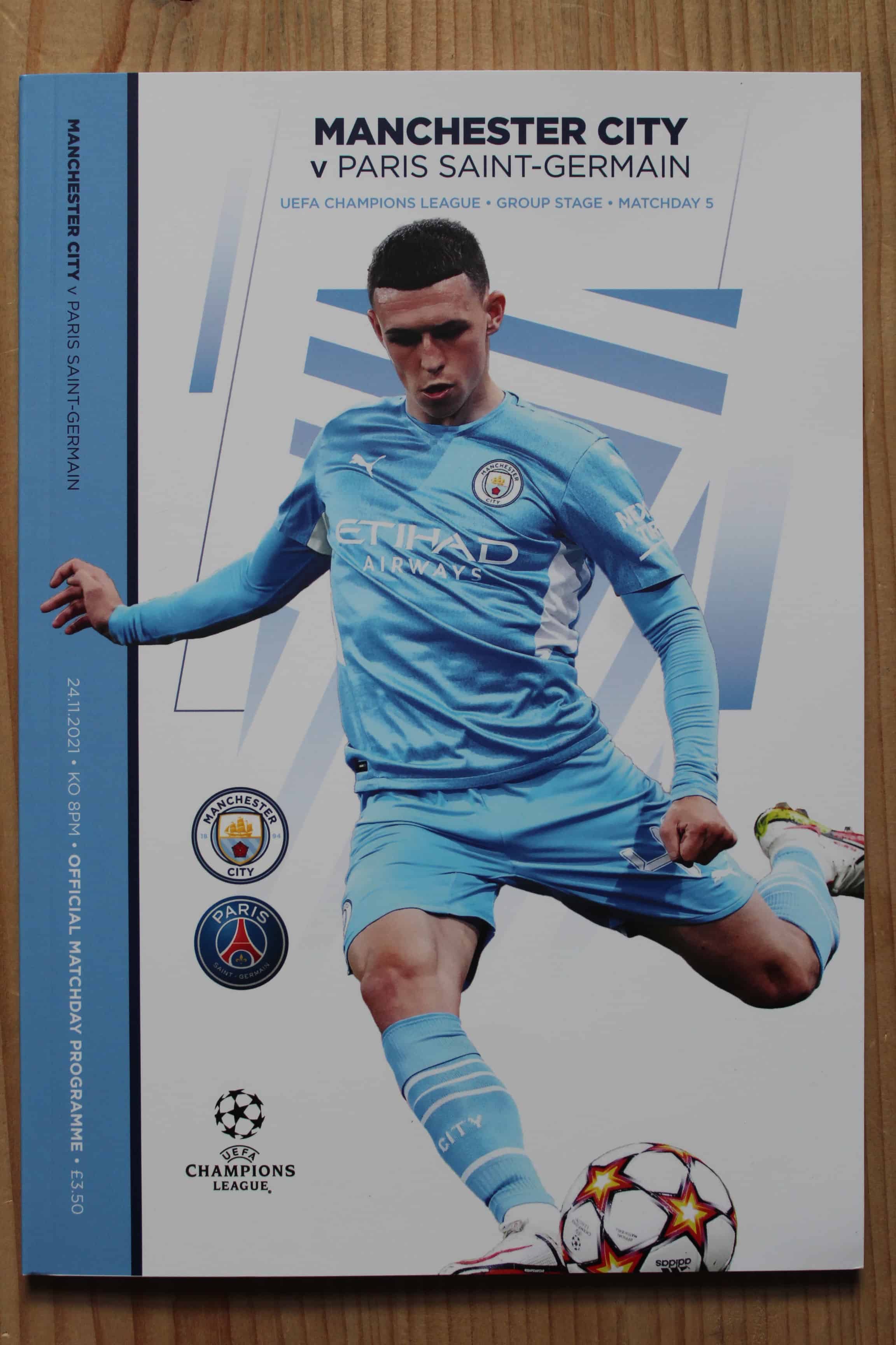 Manchester City FC v Paris St Germain (P.S.G)