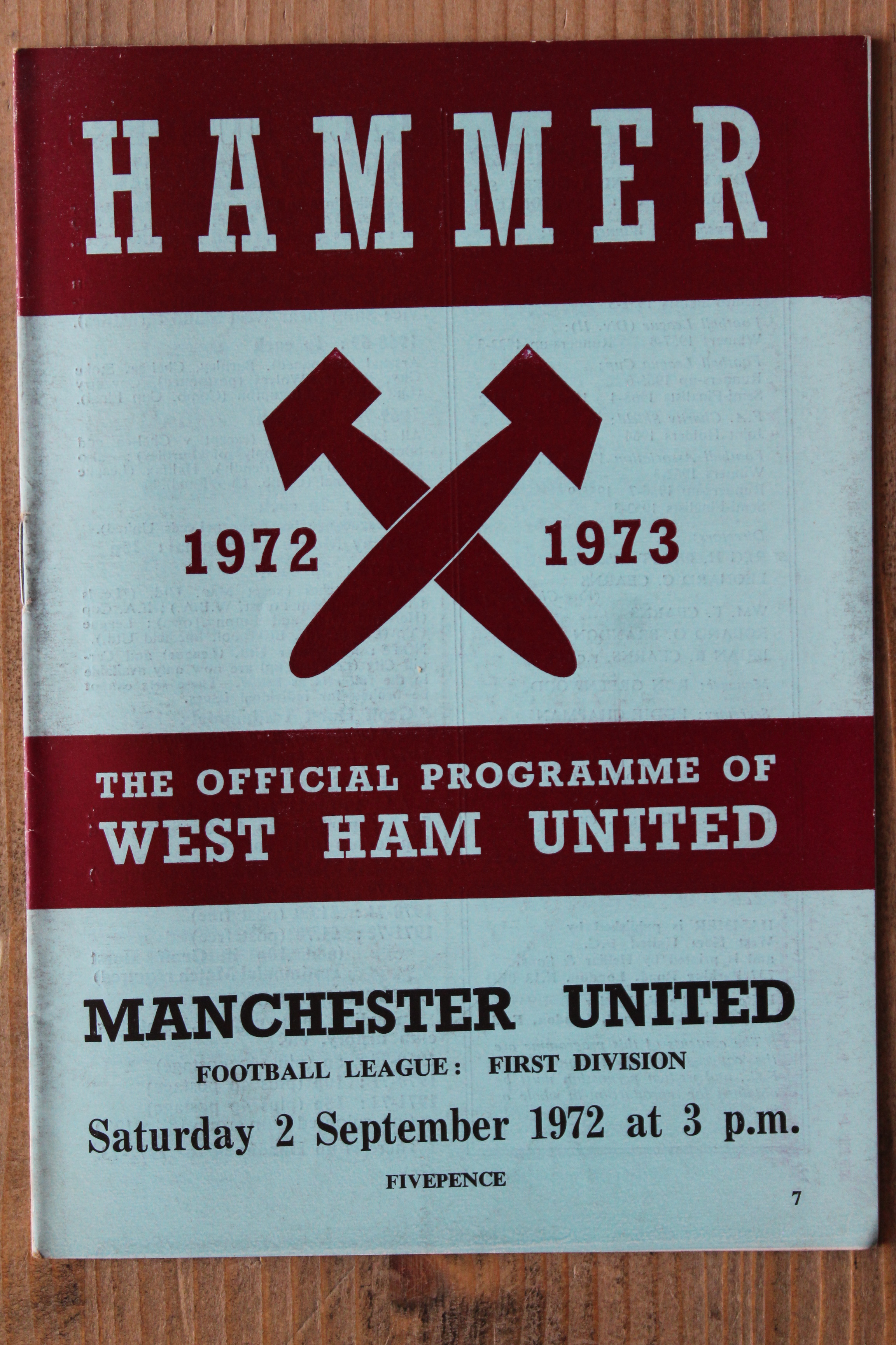 West Ham United FC v Manchester United FC