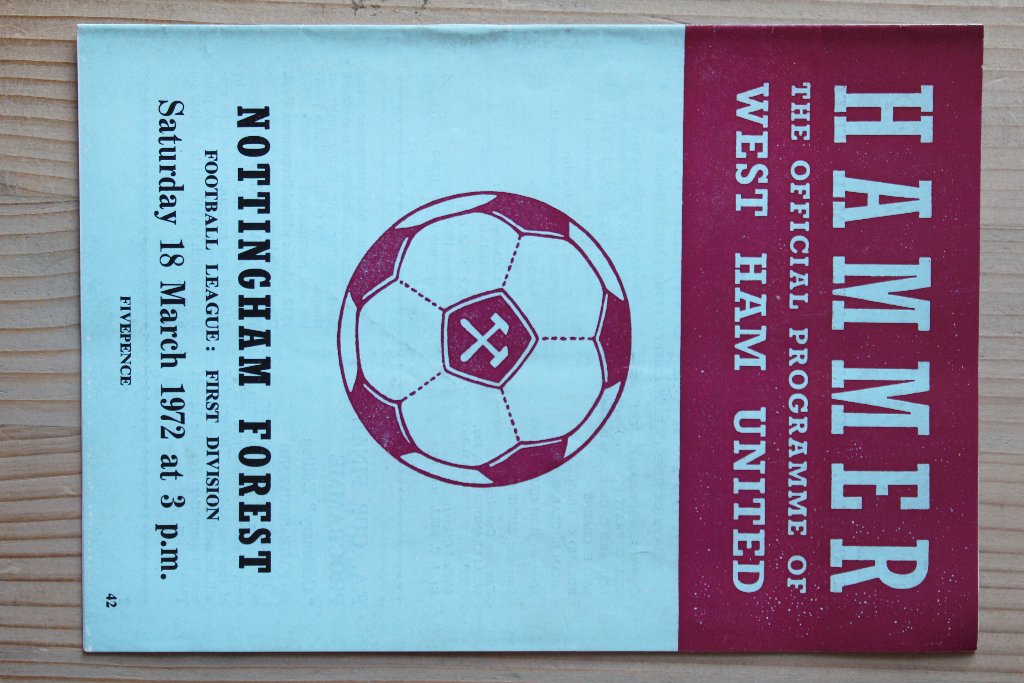 West Ham United FC v Nottingham Forest FC