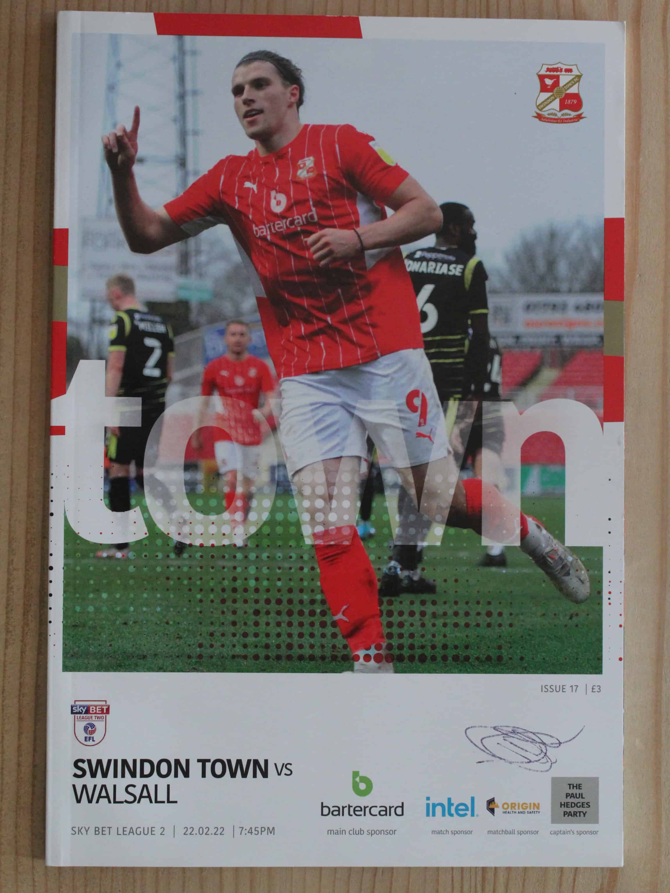 Swindon Town FC v Walsall FC