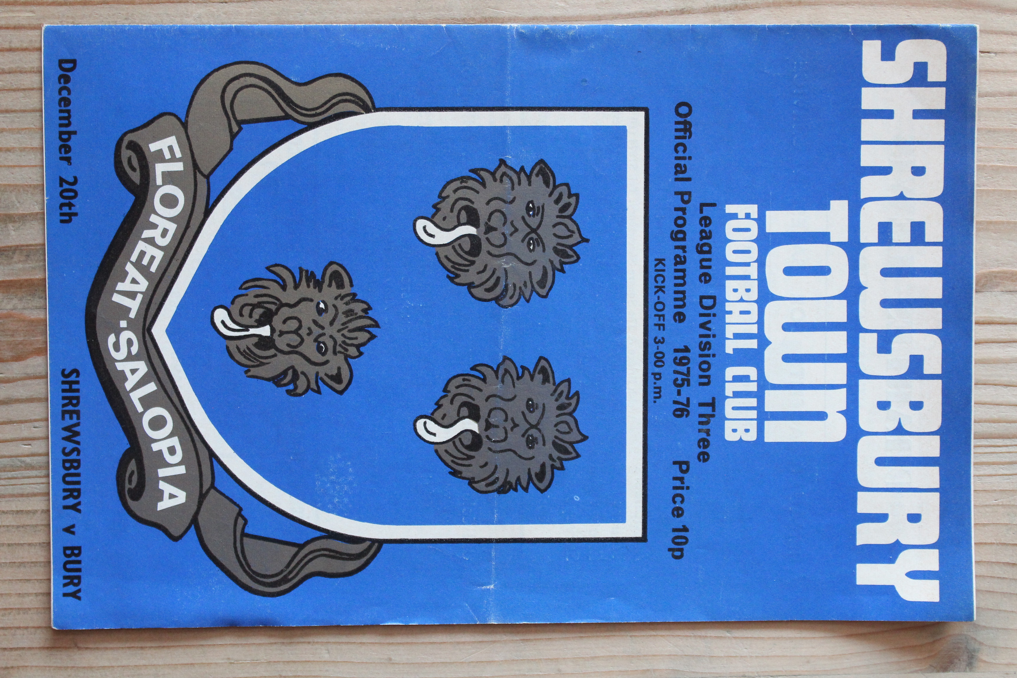 Shrewsbury Town FC v Bury FC