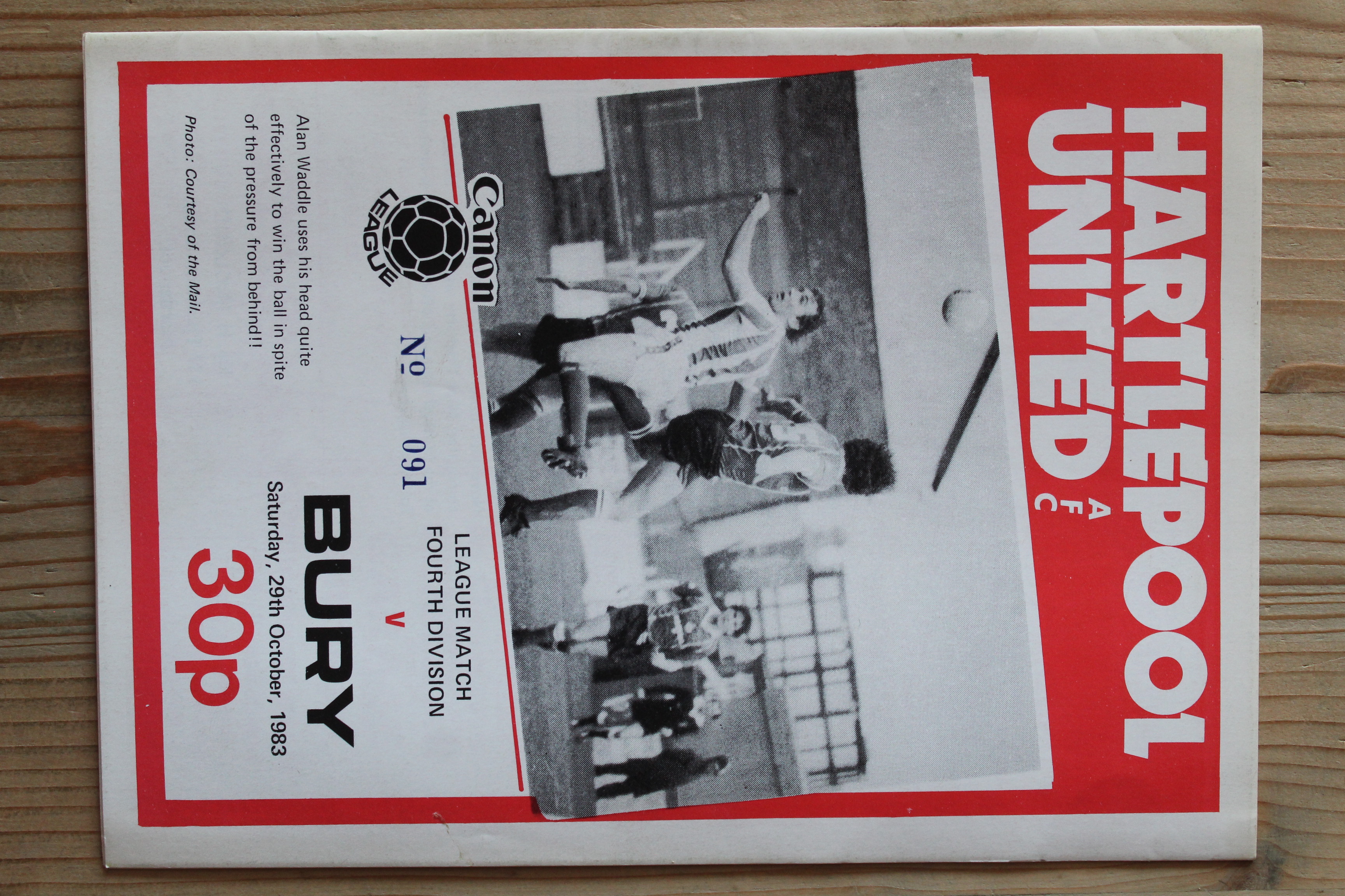 Hartlepool United v Bury FC