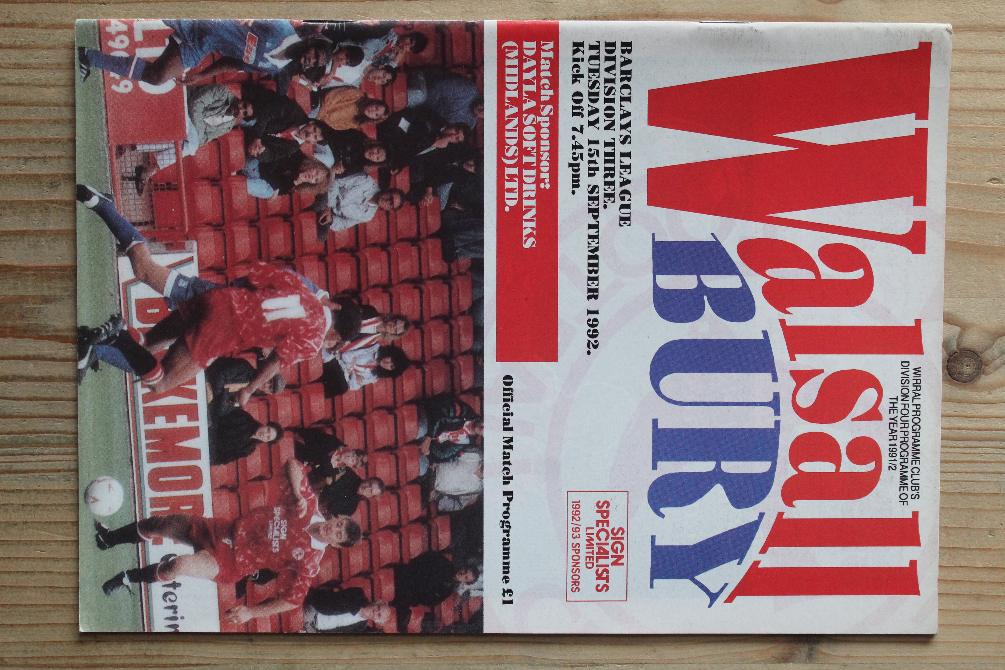 Walsall FC v Bury FC