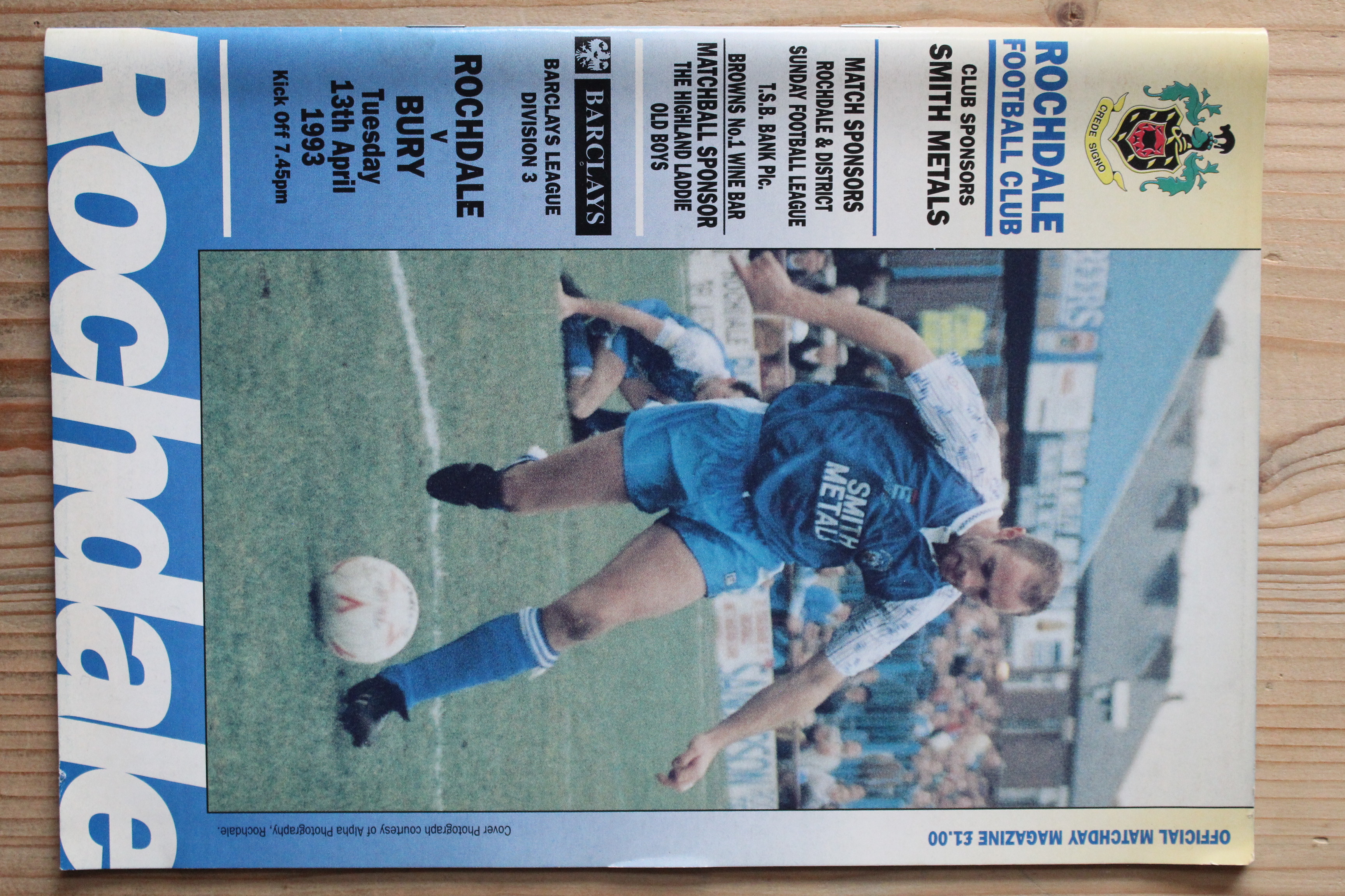 Rochdale FC v Bury FC