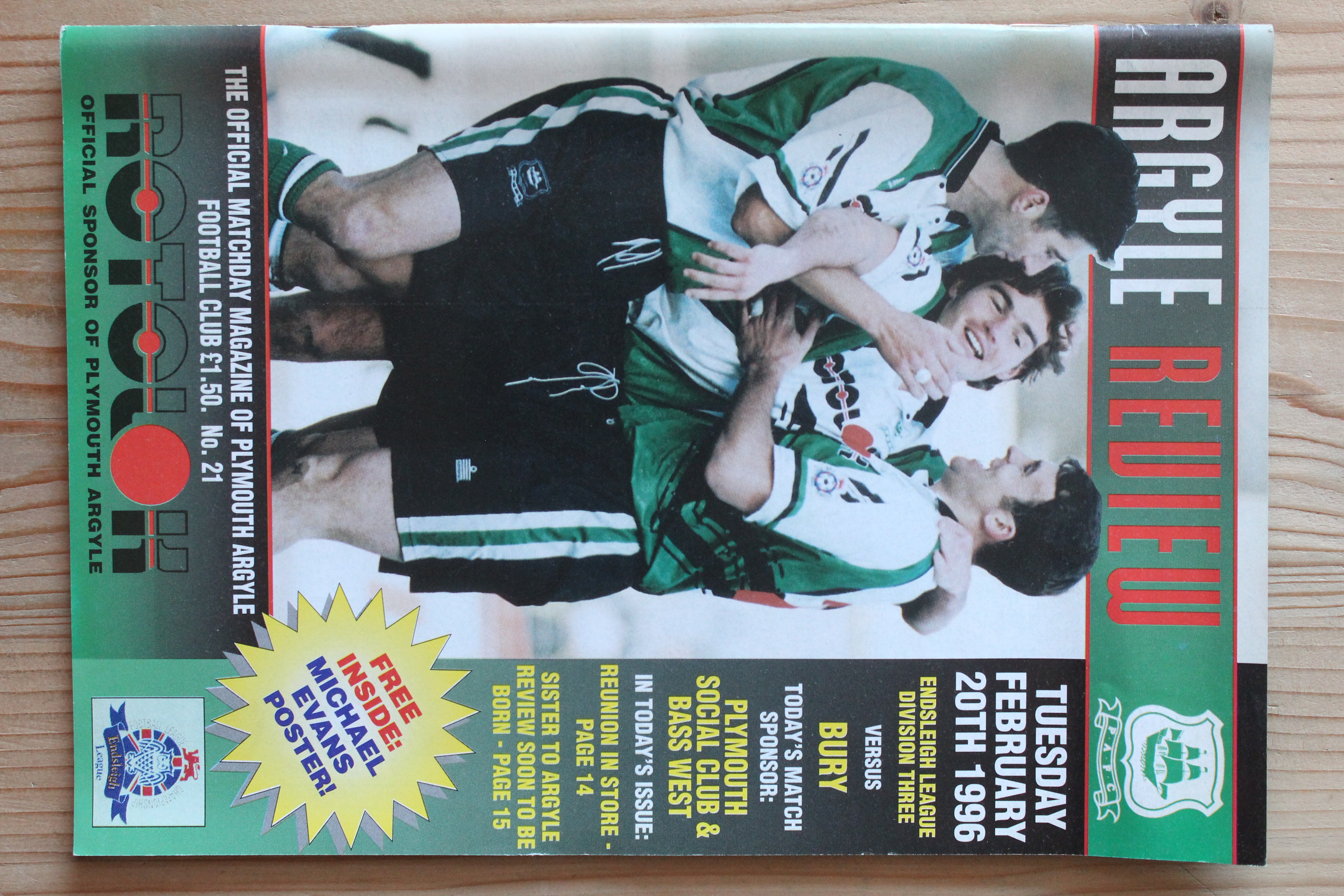 Plymouth Argyle FC v Bury FC