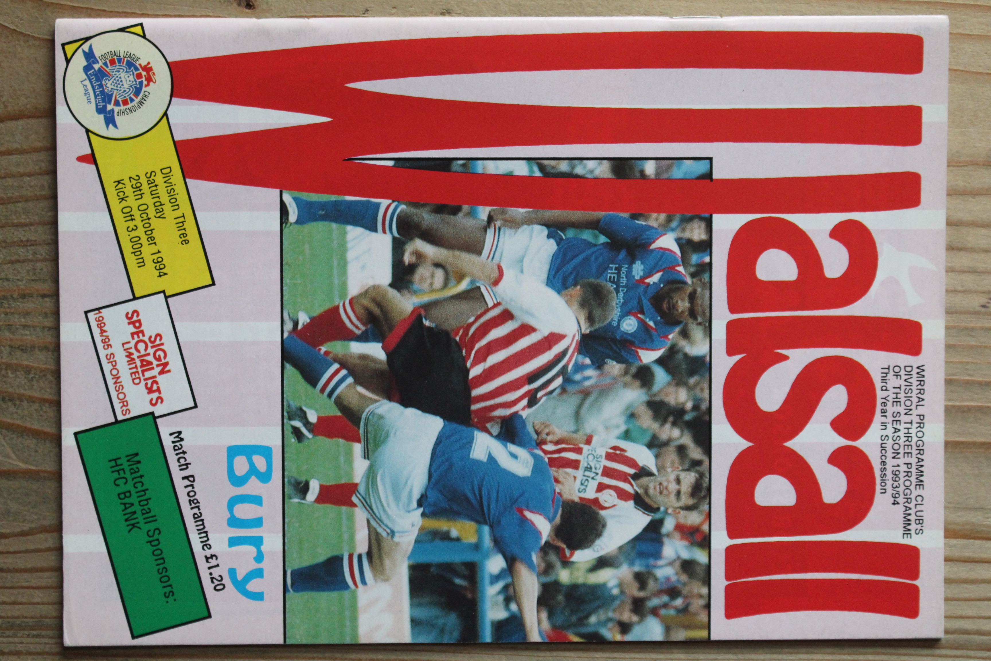 Walsall FC v Bury FC