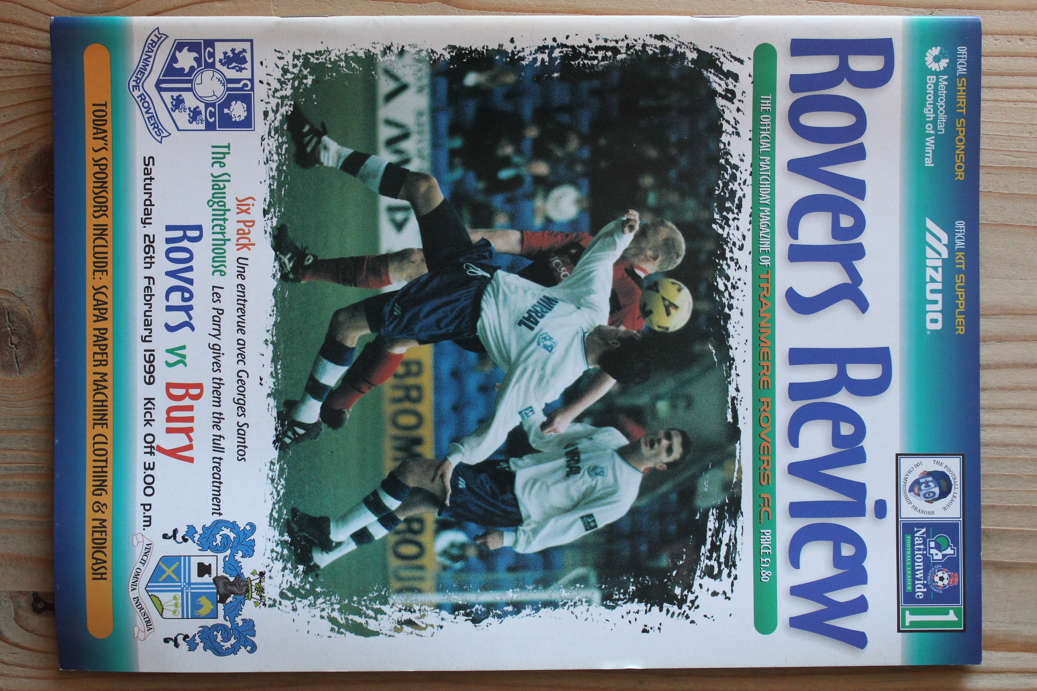 Tranmere Rovers FC v Bury FC