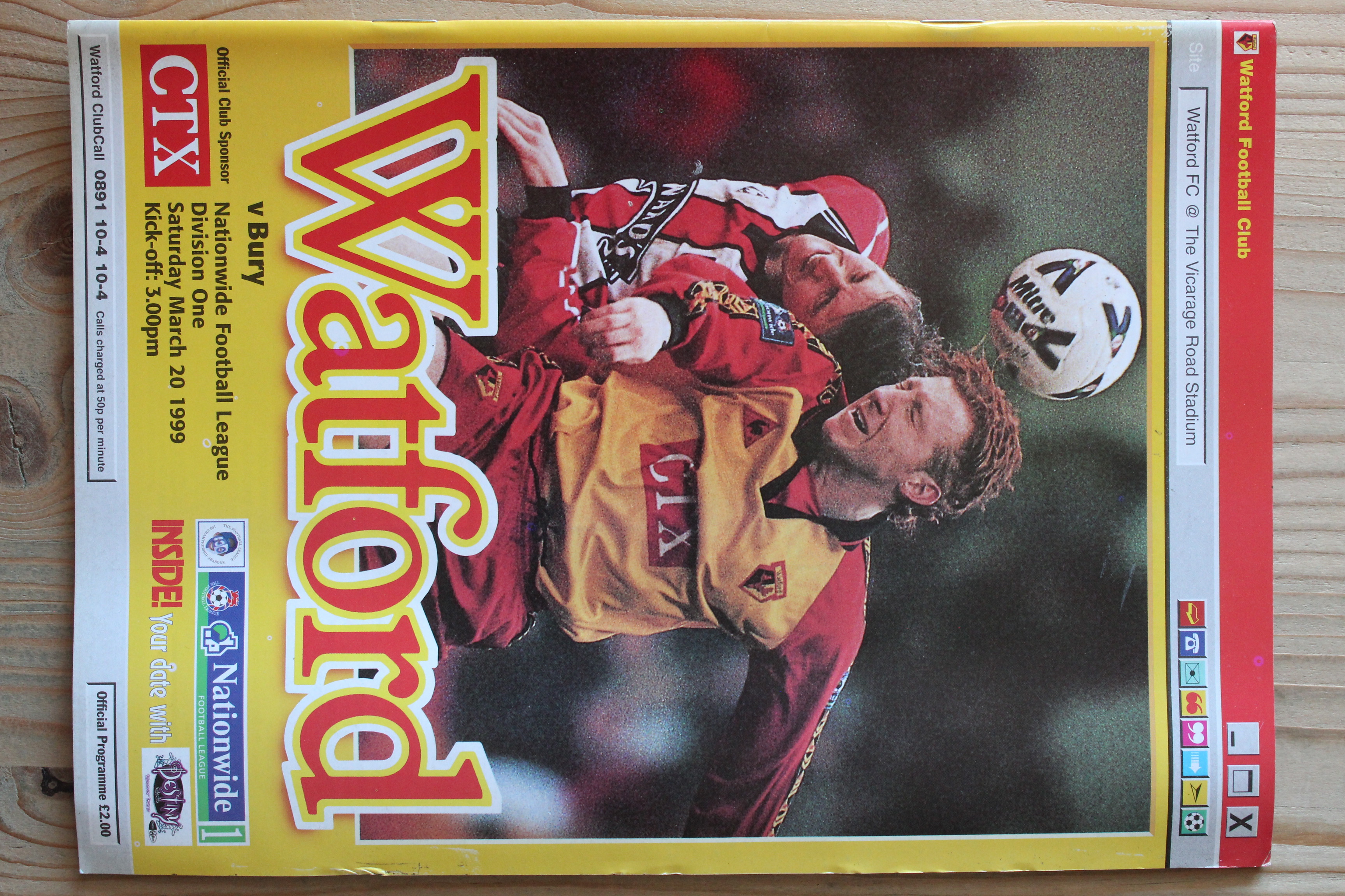 Watford FC v Bury FC