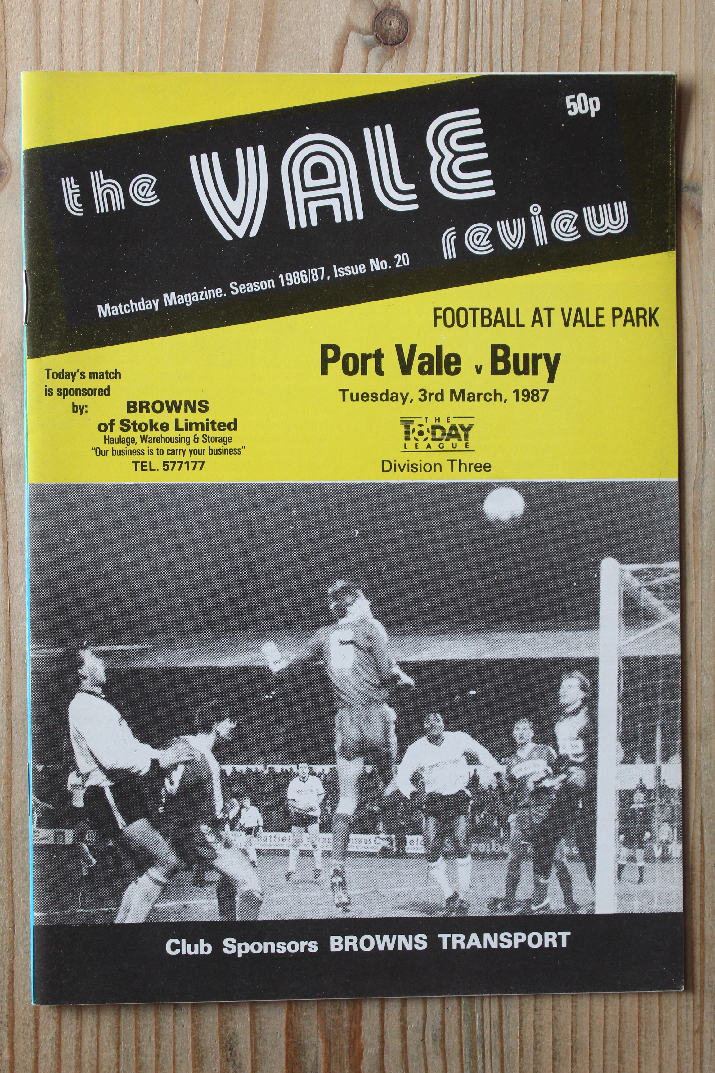 Port Vale FC v Bury FC