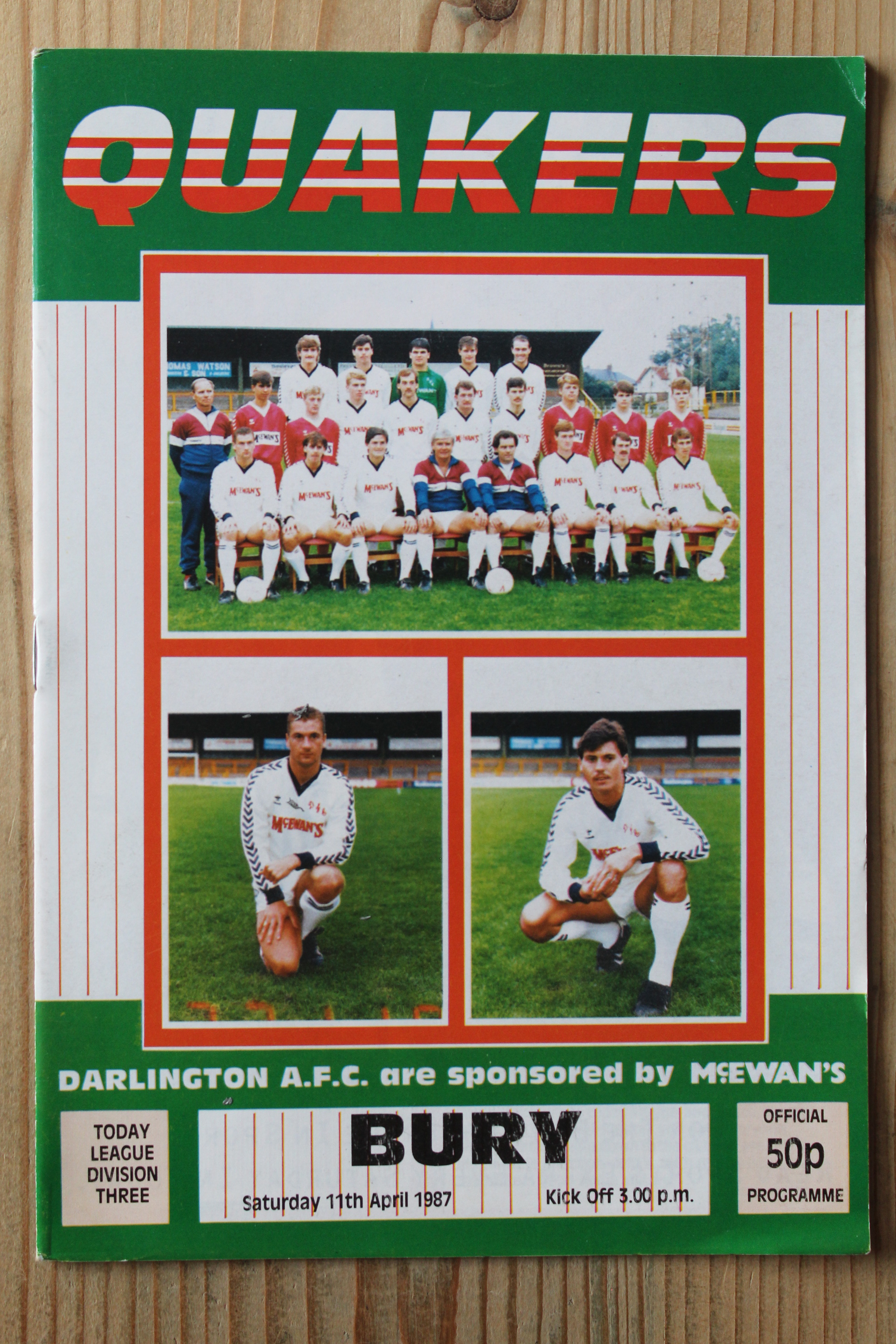 Darlington FC v Bury FC