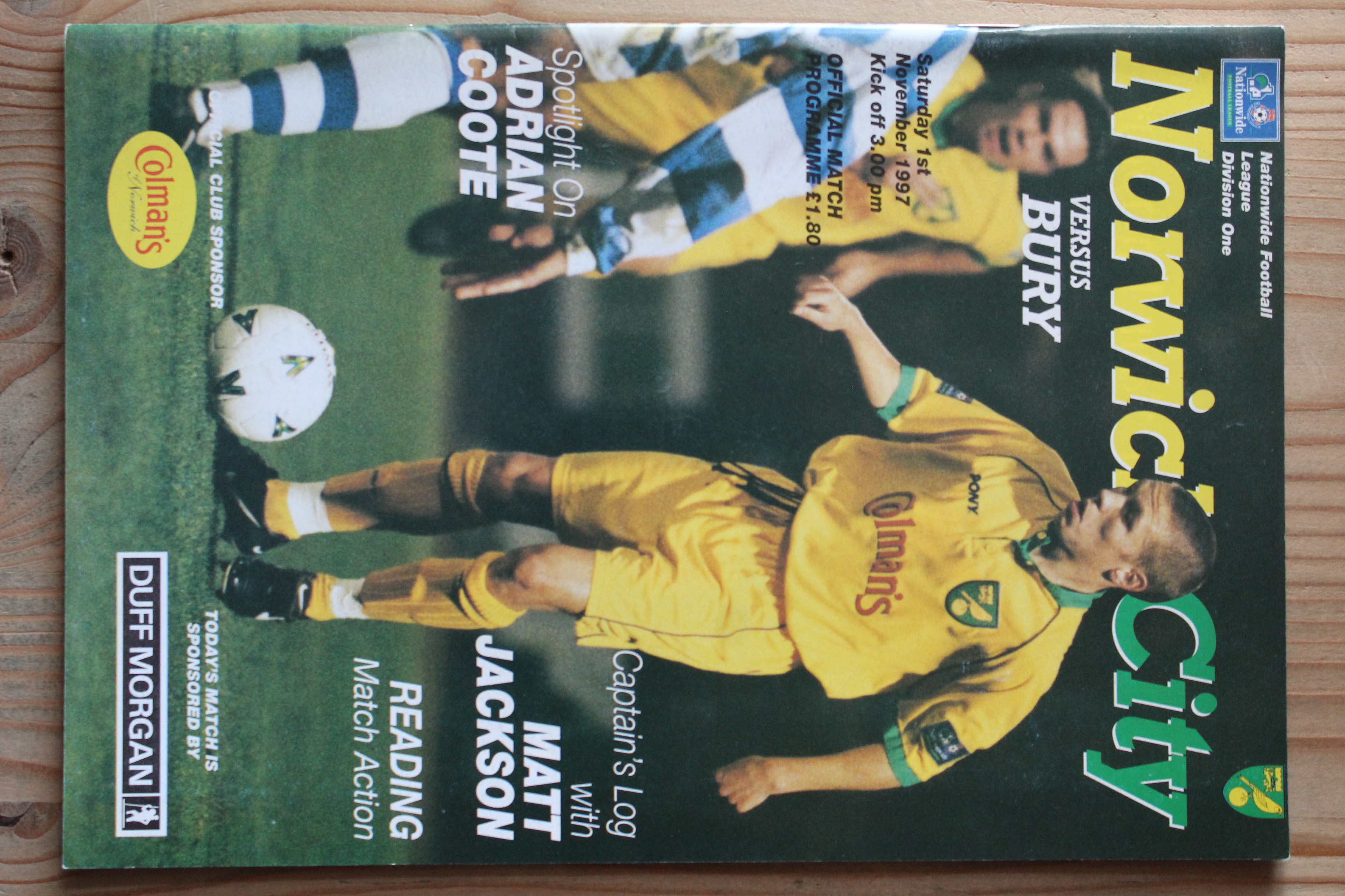 Norwich City FC v Bury FC